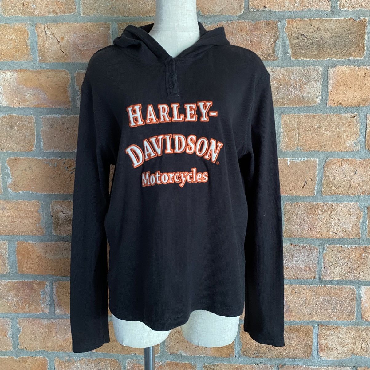 Harley Davidson Black Harley-Davidson Hoodie Sweatshirt Size S / US 4 / IT 40 - 1 Thumbnail