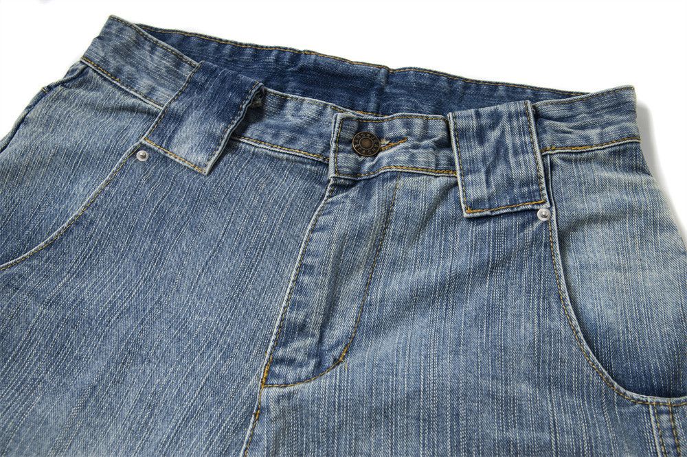 Jean Men's washed distressed loose-fitting scimitar jeans Size US 32 / EU 48 - 3 Thumbnail
