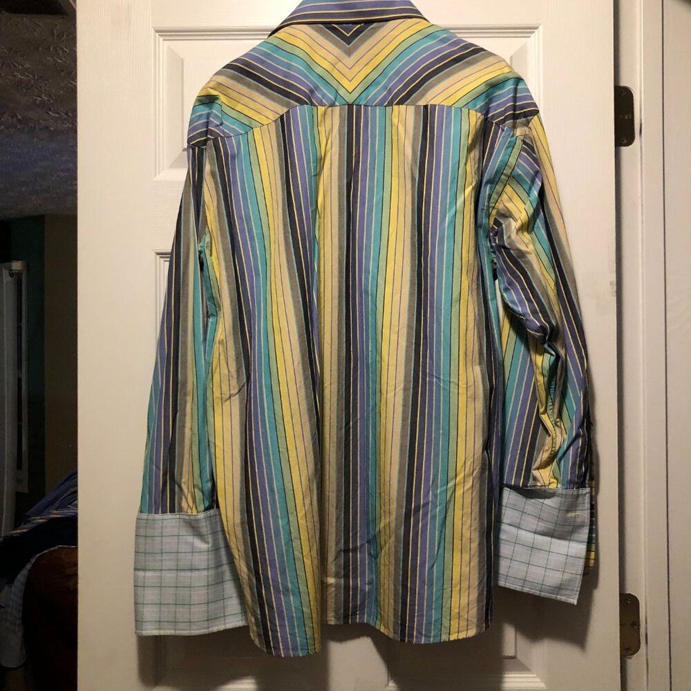 Ted Baker TED BAKER MEN'S 100%COTTON CASUAL SHIRT 17/32-33 Size US XL / EU 56 / 4 - 4 Thumbnail