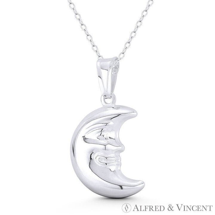 Other Smiling Face Crescent Moon Astrological Charm Pendant Size ONE SIZE - 1 Preview