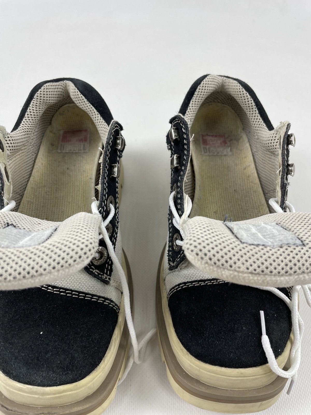 Diesel × Diesel Black Gold × Vintage 90's Platforms Chunky High Sole Low-Top Laces Heavy Boots Size US 8 / IT 38 - 15 Thumbnail