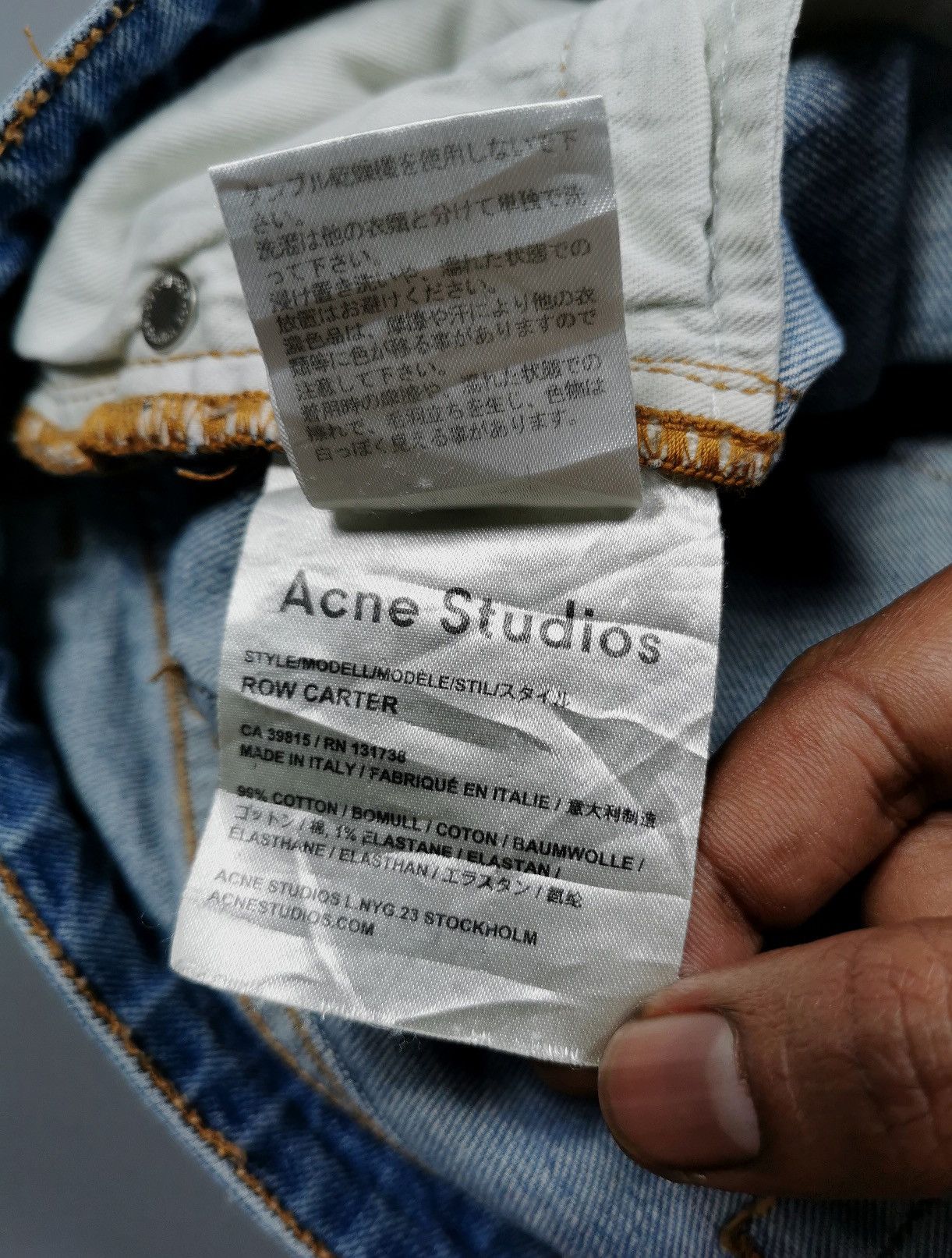 Acne Studios Acne Studios Row Carter Ankle Denim Jeans Size 27" / US 4 / IT 40 - 8 Thumbnail