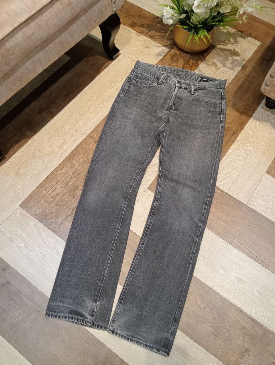 KURO KURO JAPAN GRAPHITE GREY SELVEDGE DENIM PANTS Size US 31 - 2 Thumbnail