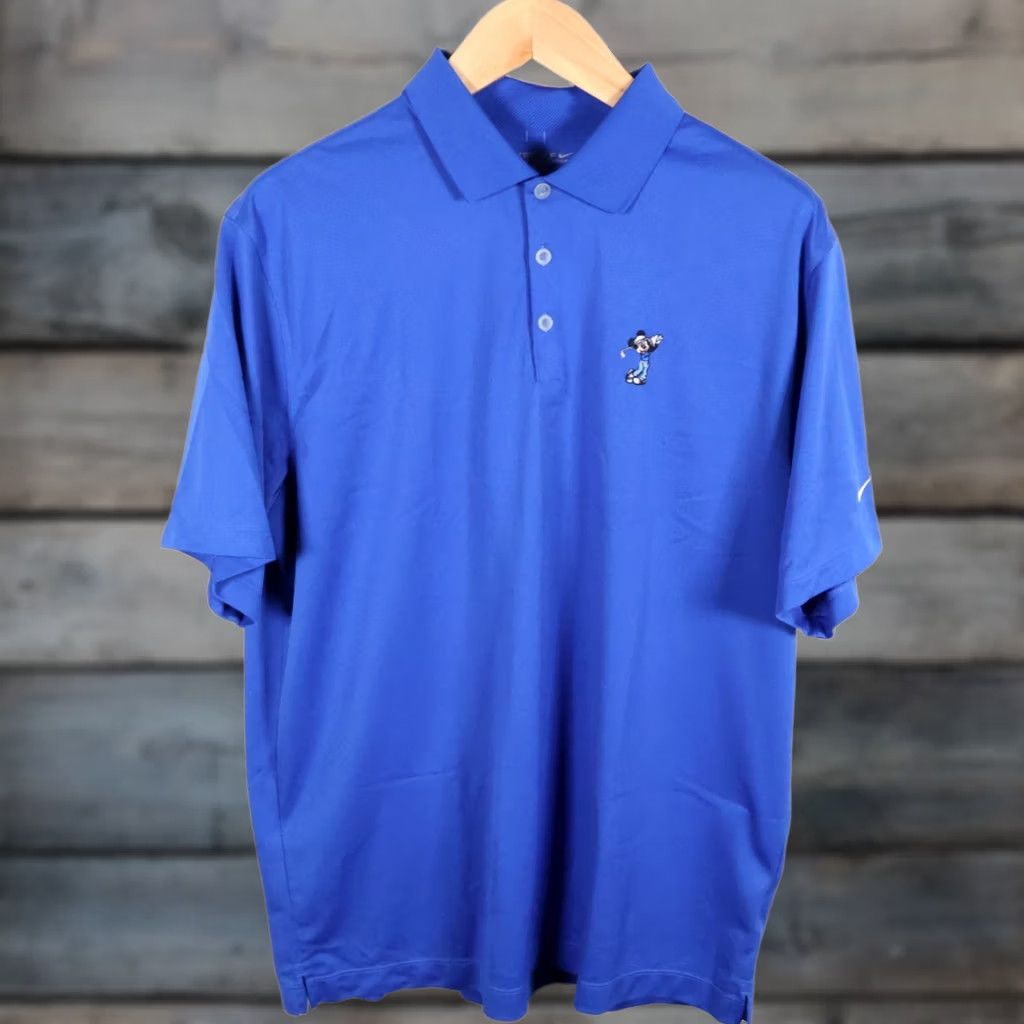 Nike Nike Golf Polo Shirt Men's XL Blue Dri Fit Mickey Embroidery Walt Disney World Size US XL / EU 56 / 4 - 1 Thumbnail