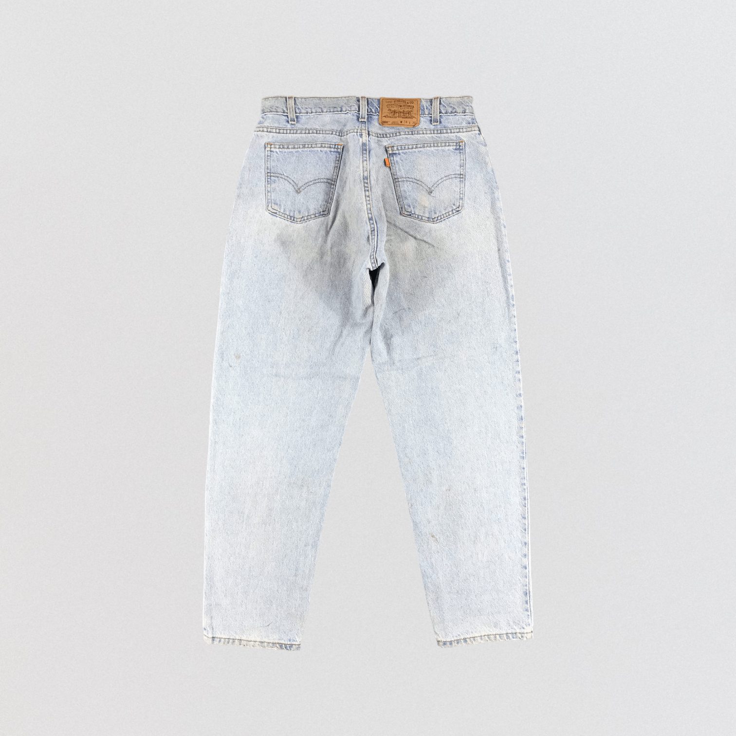 Levi's × Vintage Vintage Light Wash Levis 560 Orange Tab Jeans -JM1070 Size US 34 / EU 50 - 2 Thumbnail