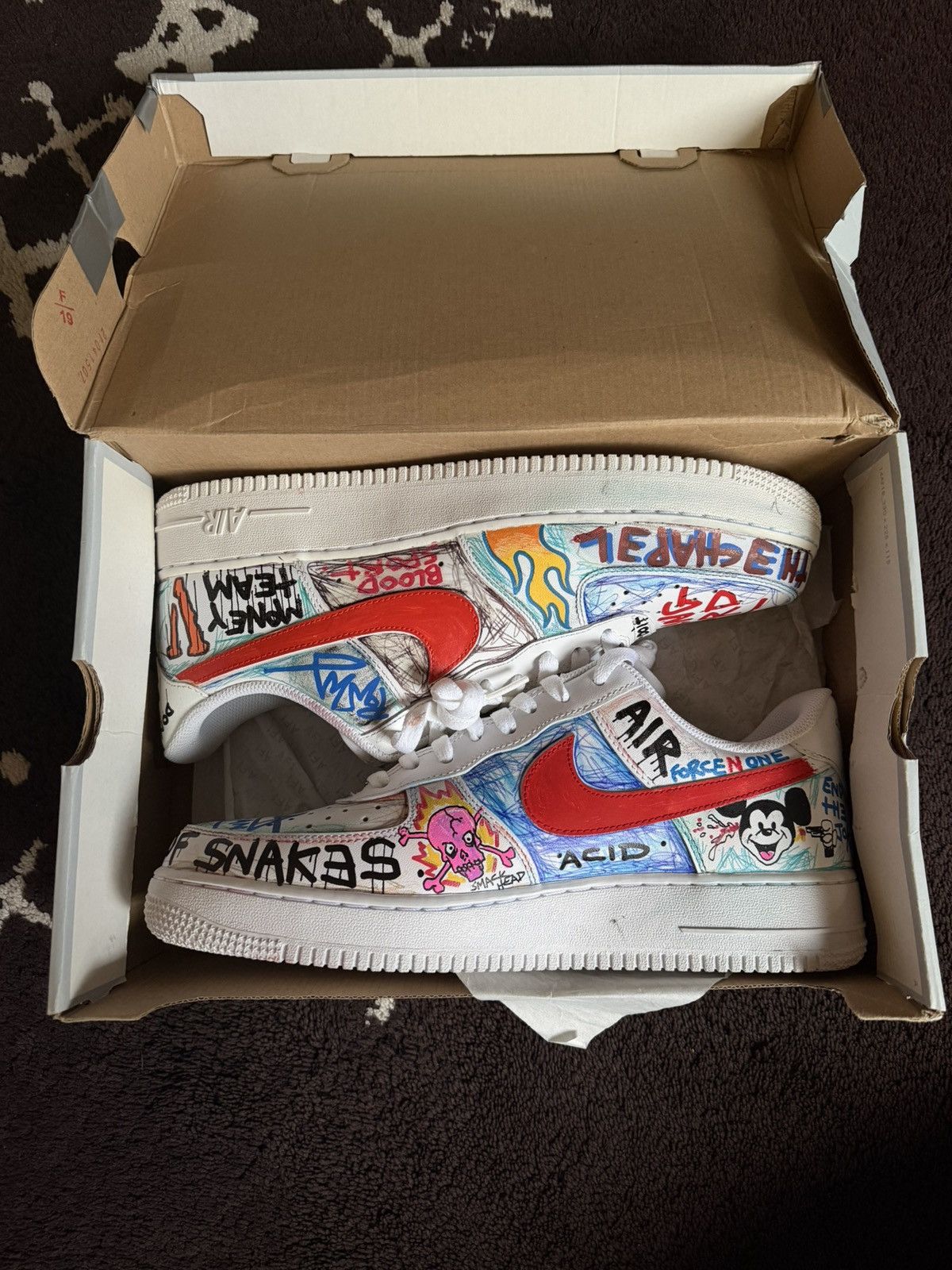 Vlone Vlone Himumimdead AF1 Size US 11.5 / EU 44-45 - 1 Thumbnail