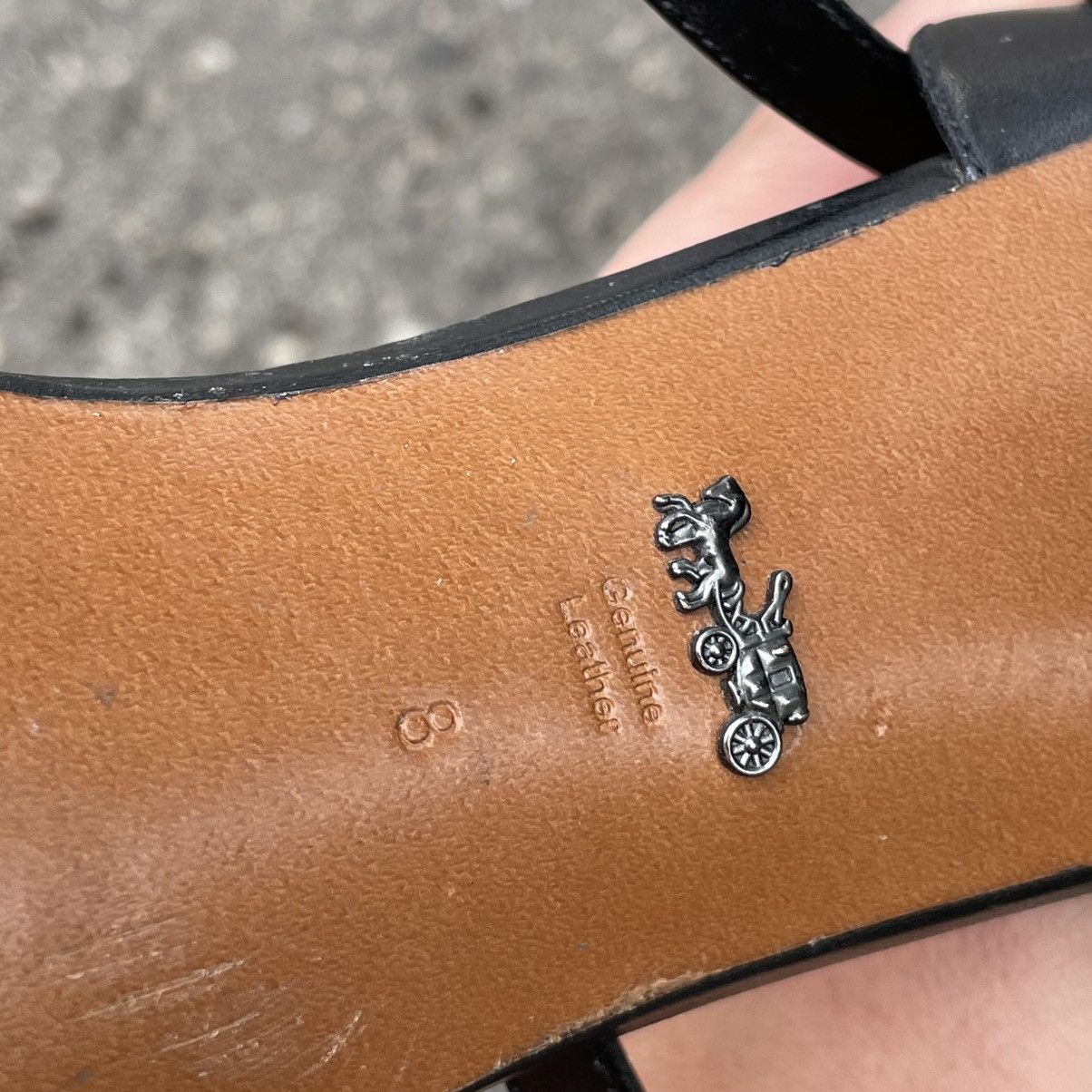 Coach 8 COACH black heels platform wedge sandal old money Size US 8 / IT 38 - 2 Thumbnail
