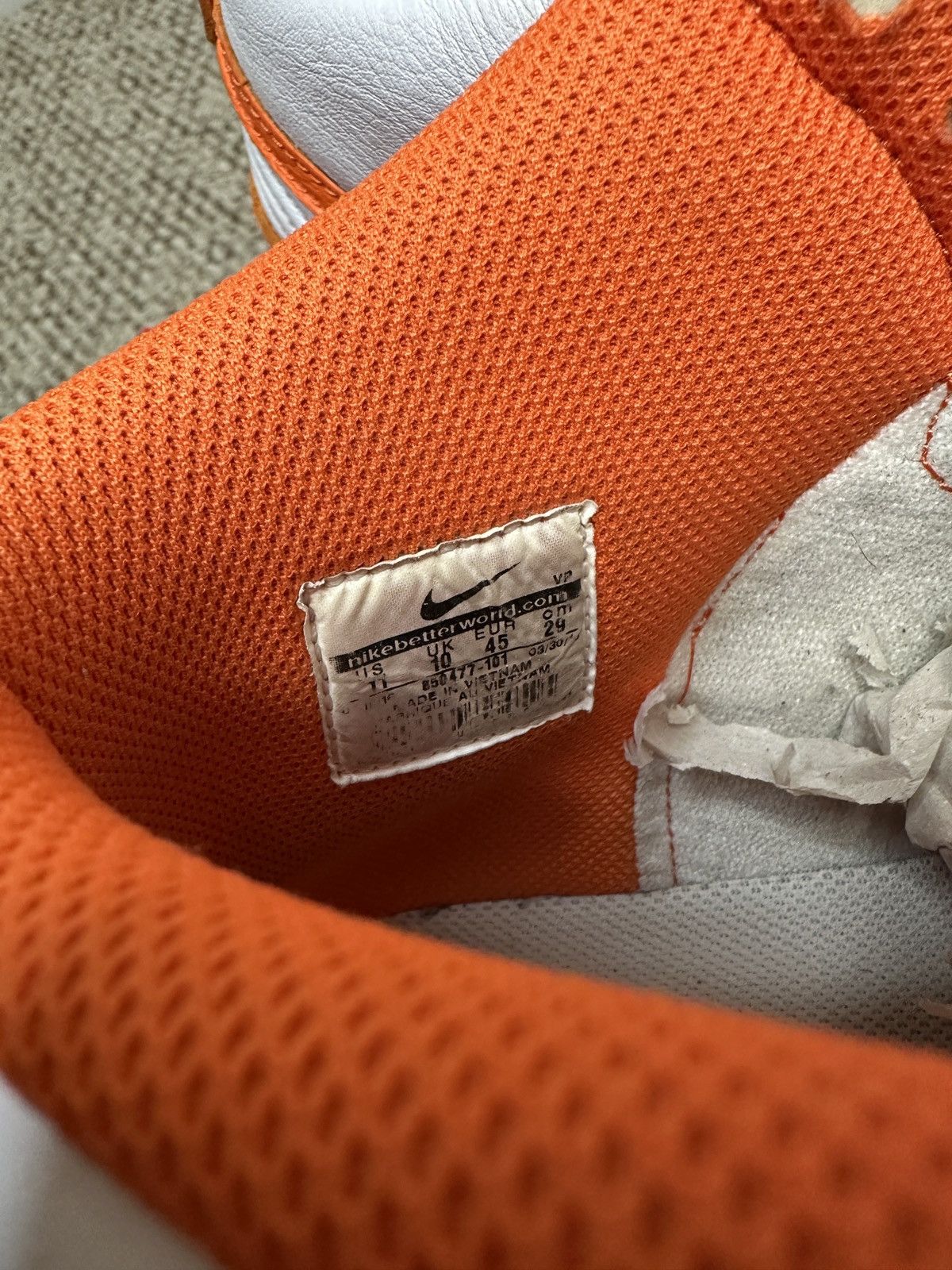 Nike × Vintage Nike Syracuse Dunks QS 2012 Sz 11 Size US 11 / EU 44 - 7 Thumbnail