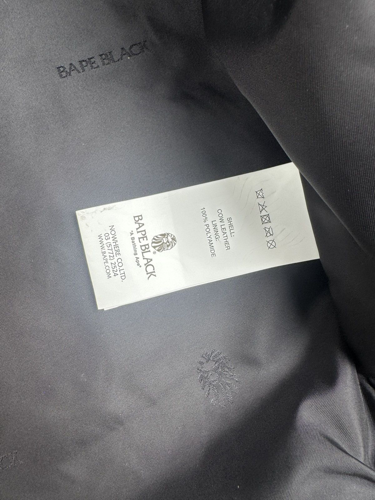 Bape Bape black washed leather Harrington Style jacket Size US M / EU 48-50 / 2 - 12 Thumbnail