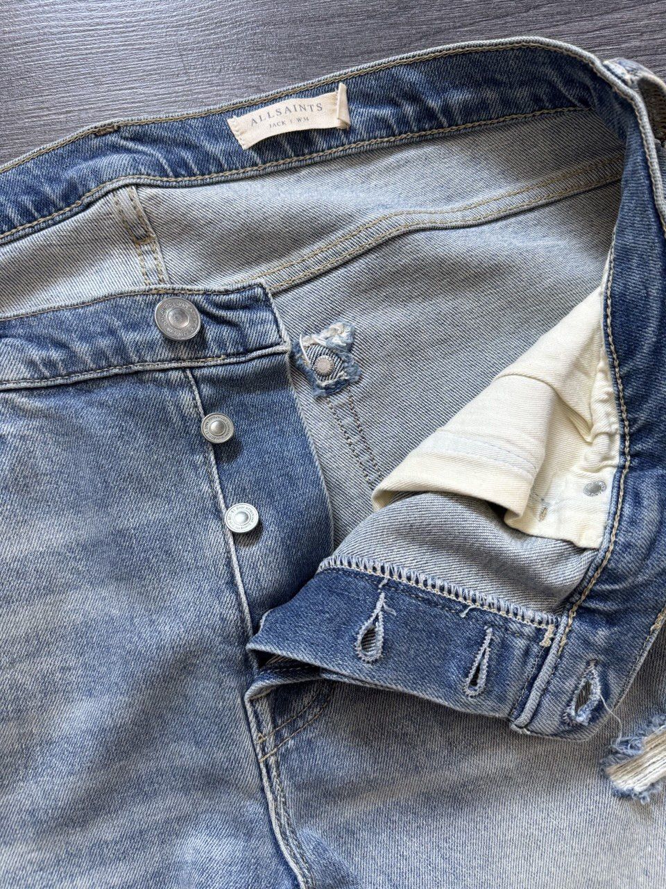 Allsaints Allsaints Denim Distressed Jeans Jack Damaged Size US 36 / EU 52 - 8 Thumbnail