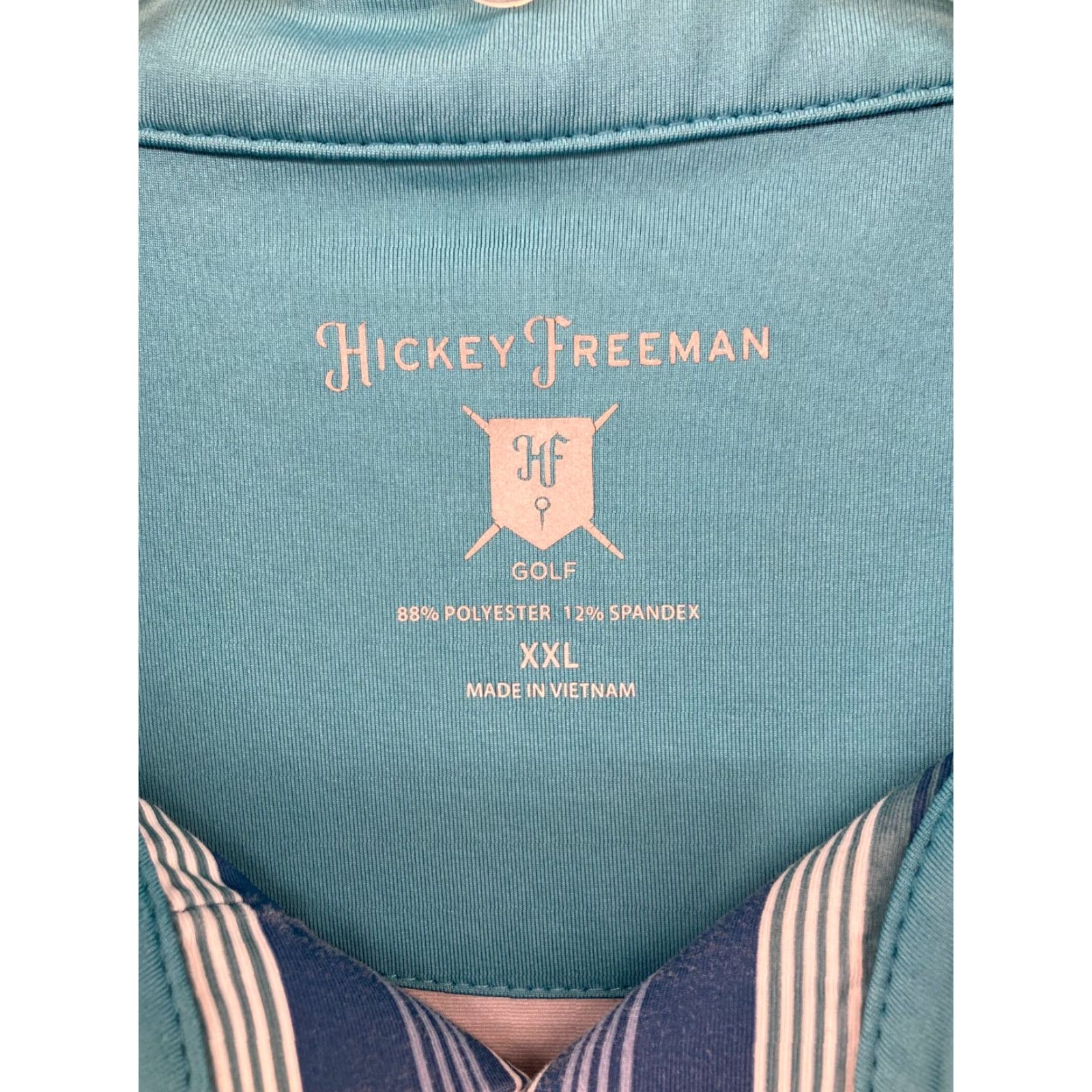 Vintage Hickey Freeman Golf Polo Mens XXL Blue Stripes Size US XXL / EU 58 / 5 - 4 Thumbnail