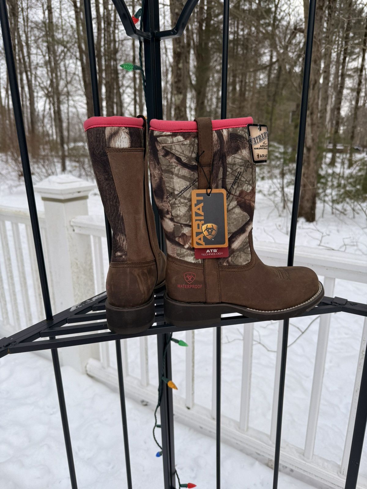 Ariat Fatbaby All Weather Waterproof Western Boot Size US 6.5 / IT 36.5 - 2 Thumbnail