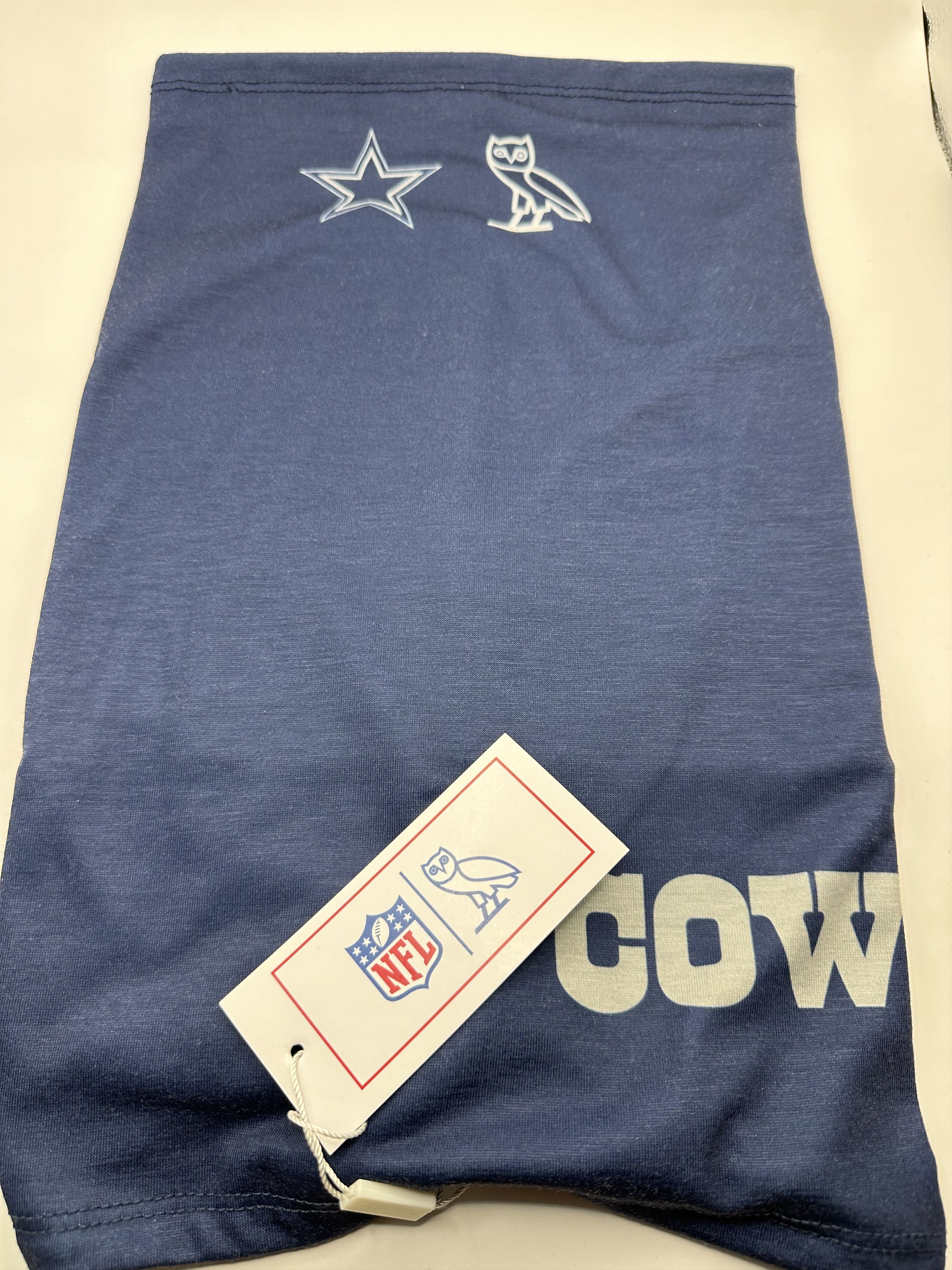 NFL × October's Very Own OVO x NFL Dallas Cowboys Neck Gaiter - new with tags RARE Size ONE SIZE - 4 Thumbnail