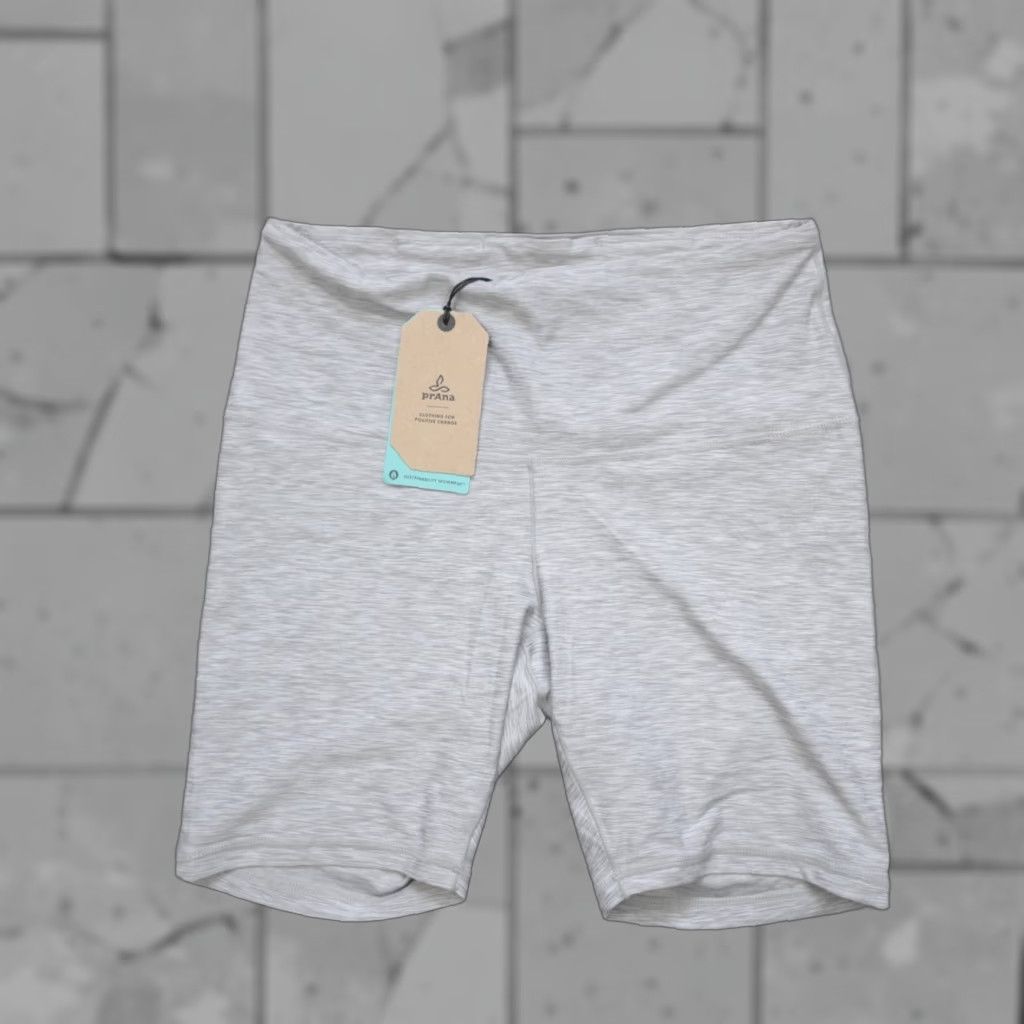 Prana Prana Kimble Shorts High Rise Athletic Carbon Heather 1970881 Women's XL Athletic Shor ts CrossFit Gym Yoga Pockets Breathable Elastic Waist Size 40" / US 18 - 1 Thumbnail