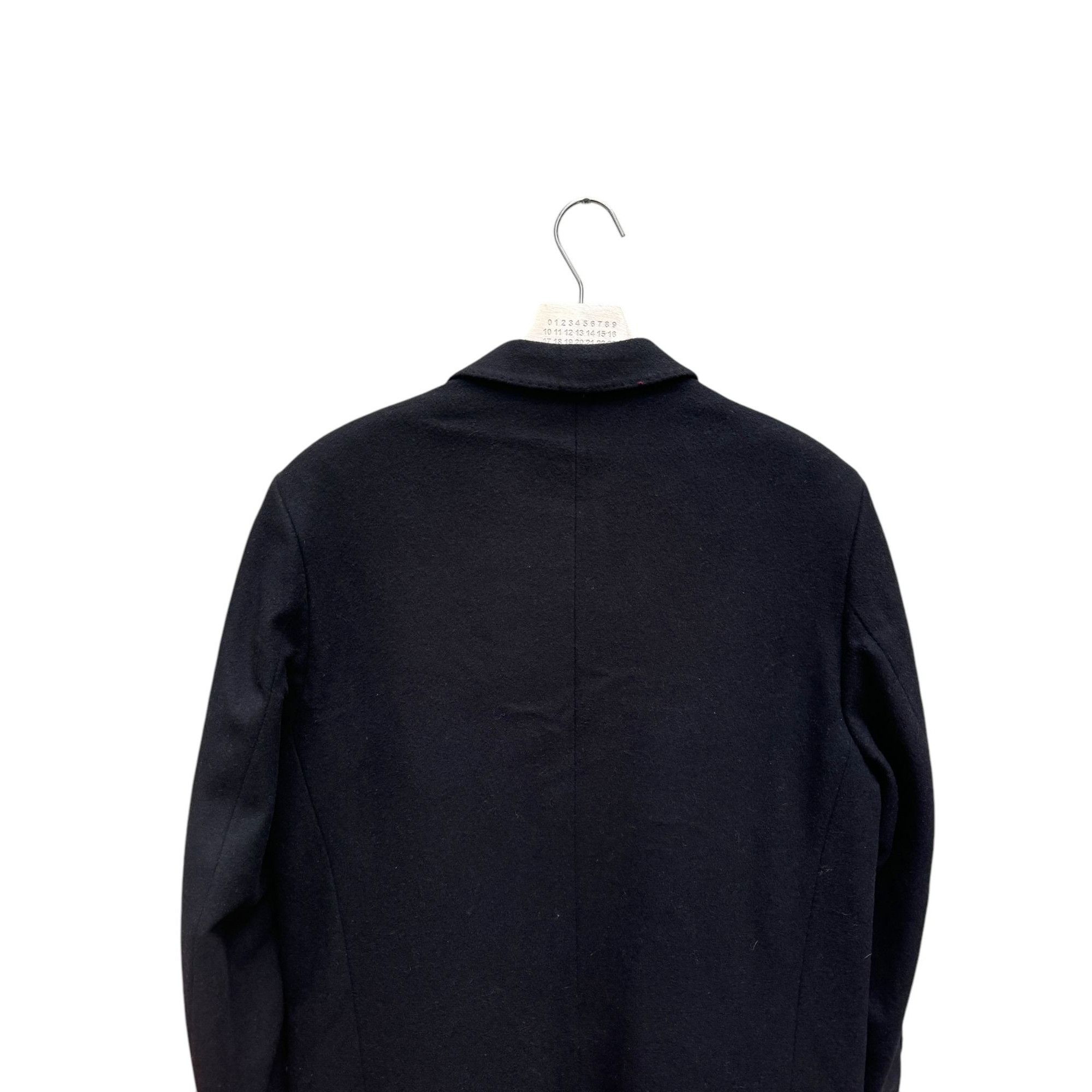 Yves Saint Laurent Dark Navy Cashmere Wool Coat Size US L / EU 52-54 / 3 - 4 Thumbnail