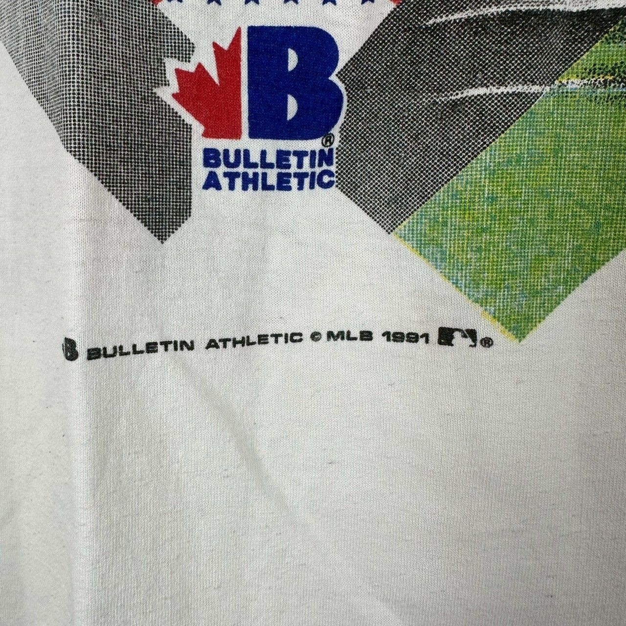 MLB × Vintage 1991 MLB Toronto All Star Game Promo Bulletin Athletic Tee Size US XL / EU 56 / 4 - 6 Thumbnail