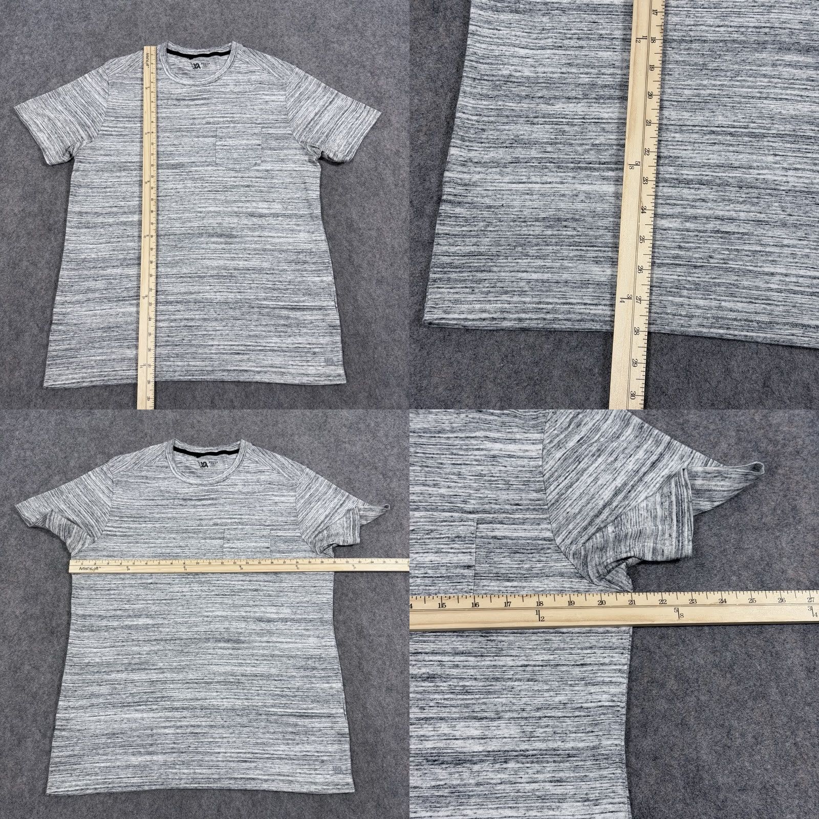 Vintage VRST T-Shirt Men's Medium Gray Pocket Short Sleeve Pullover Casual Size US M / EU 48-50 / 2 - 8 Thumbnail