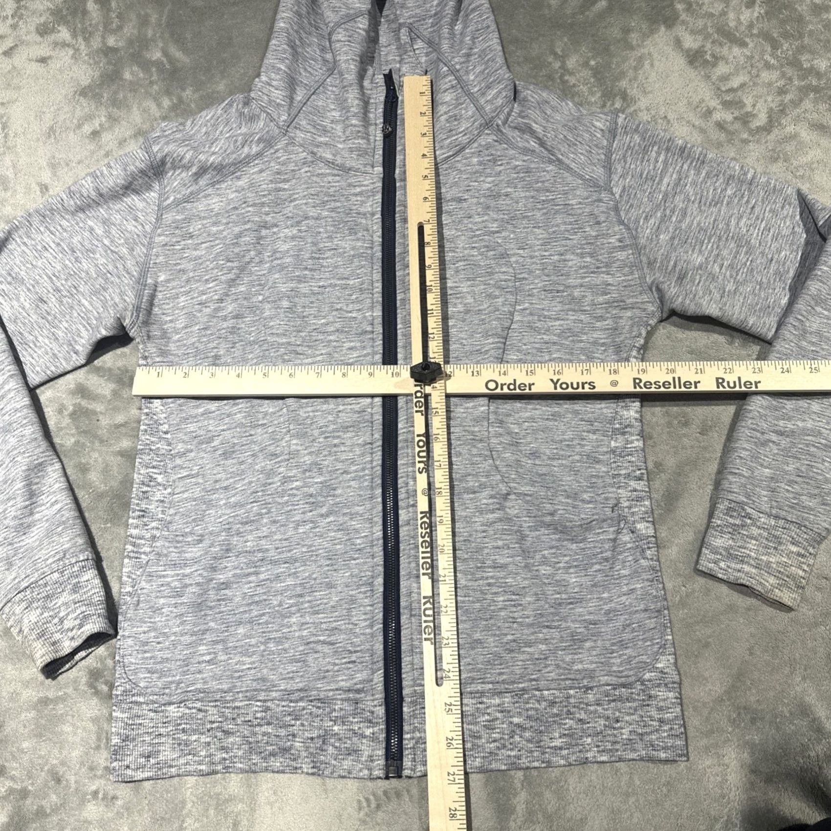 Lululemon Lululemon Scuba Hoodie Women 12 Heathered Core Medium Gray Light Cotton Fleece Full Zip Hoodie Women Size XL / US 12-14 / IT 48-50 - 4 Thumbnail