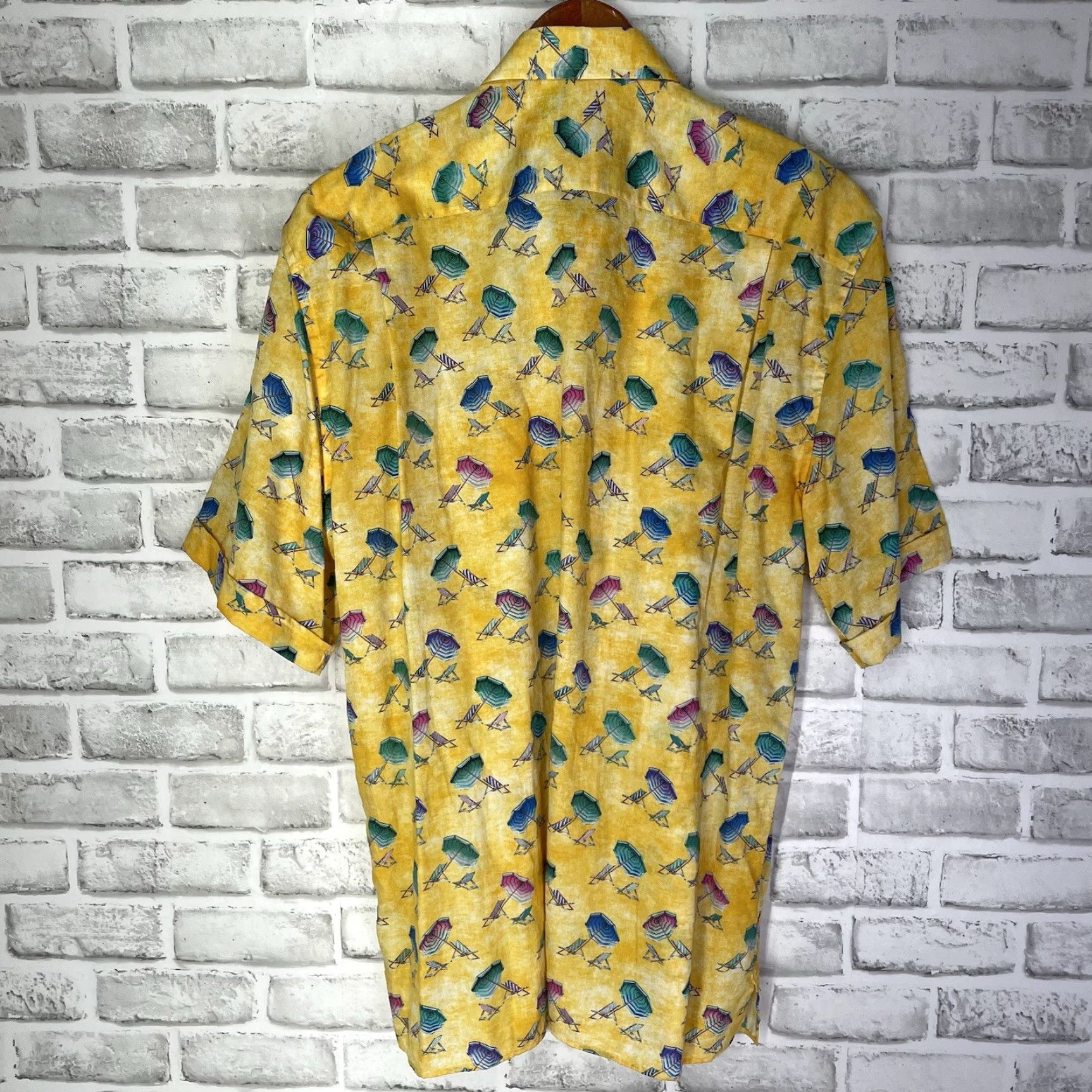 Vintage Solemare Yellow Hawaiian Shirt Mens Size L Short Sleeve Button-Up Shirt Size US L / EU 52-54 / 3 - 5 Thumbnail