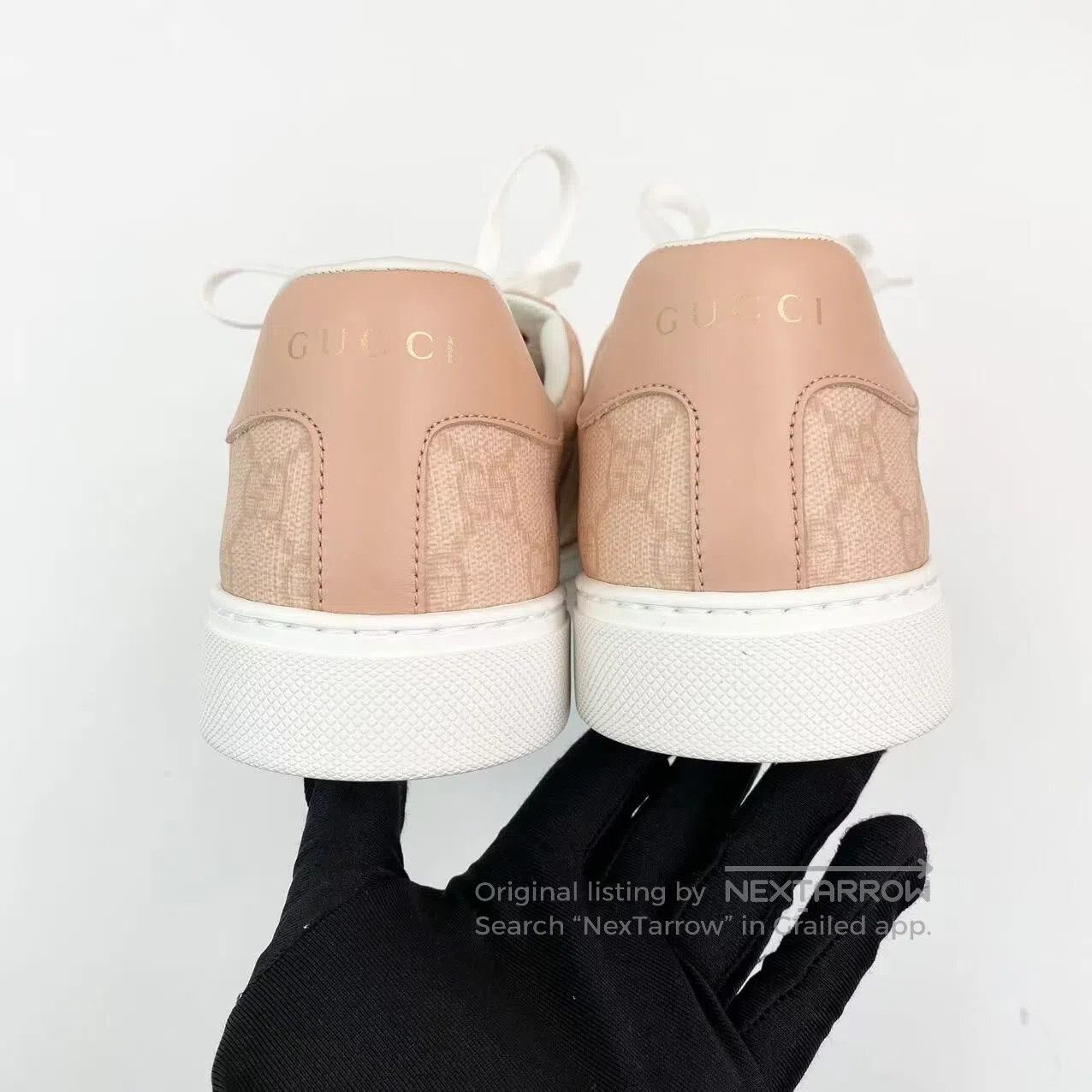 Gucci Guicci ACE round-toe lace-up low-top board shoes| Size US 7.5 / IT 37.5 - 6 Thumbnail