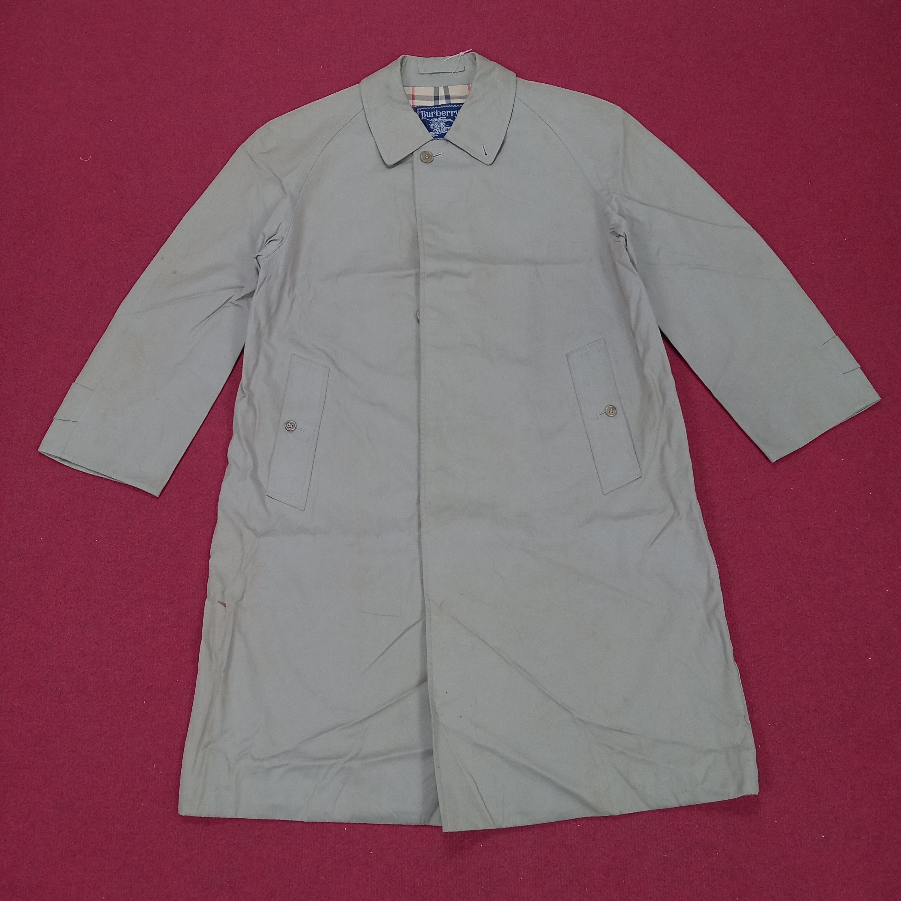 image of Burberrys Luxury Brand Winter Style Trench Coat Jacket in Brown, Men's (Size Medium)