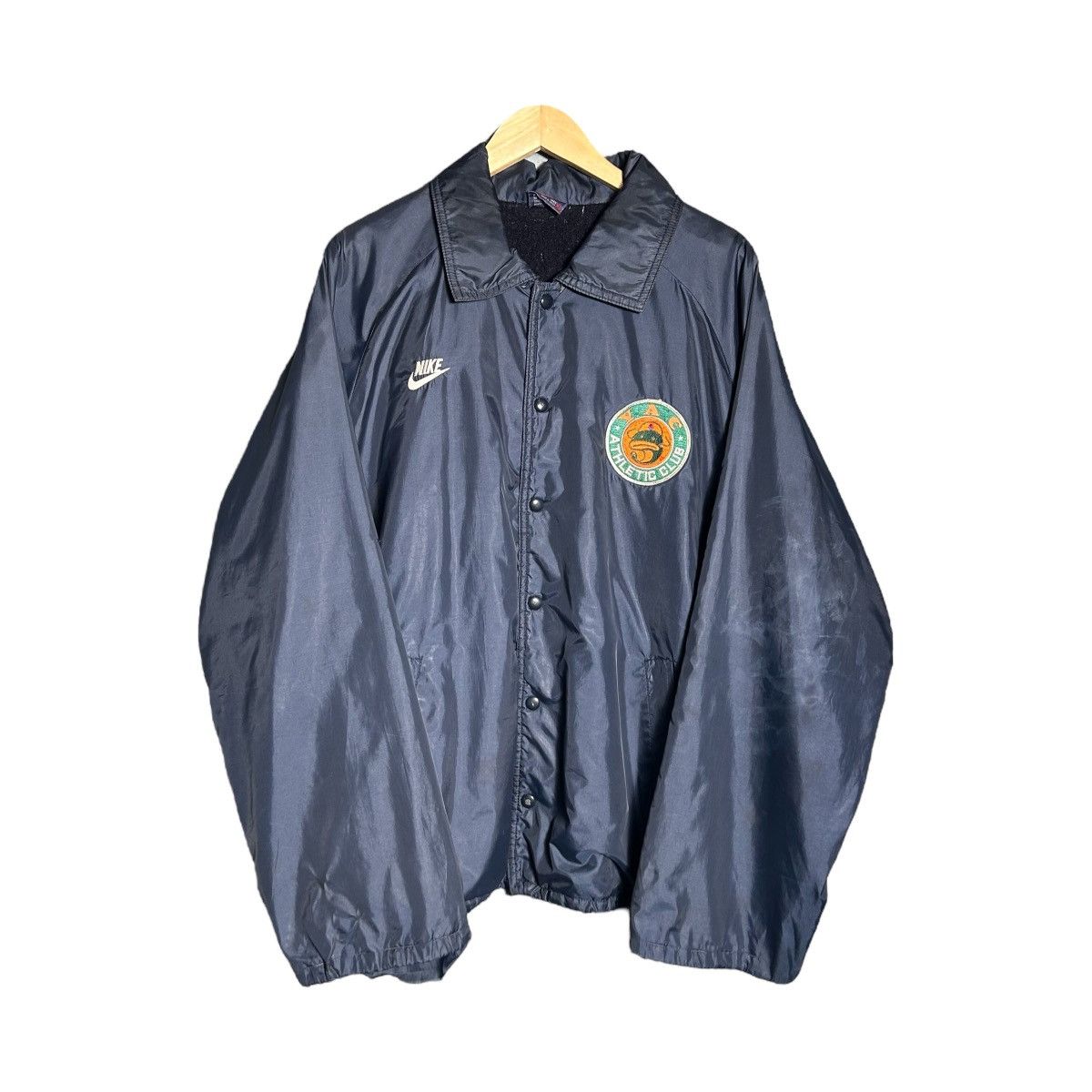 Nike Vintage 80s Nike X YAC Athletic Club Windbreaker Jacket Size US XL / EU 56 / 4 - 1 Thumbnail