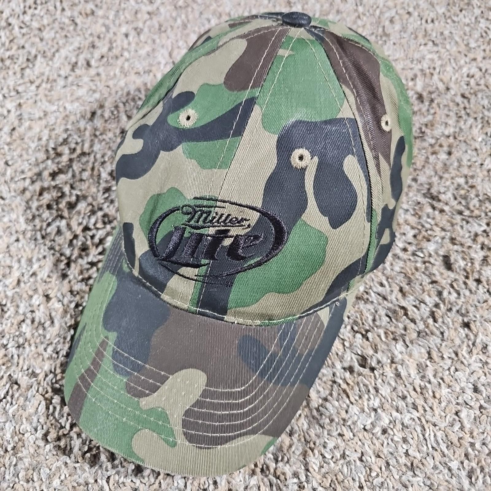 Peter Millar Vintage Miller Lite Camo Camouflage Hat Baseball Strapback Size ONE SIZE - 1 Thumbnail