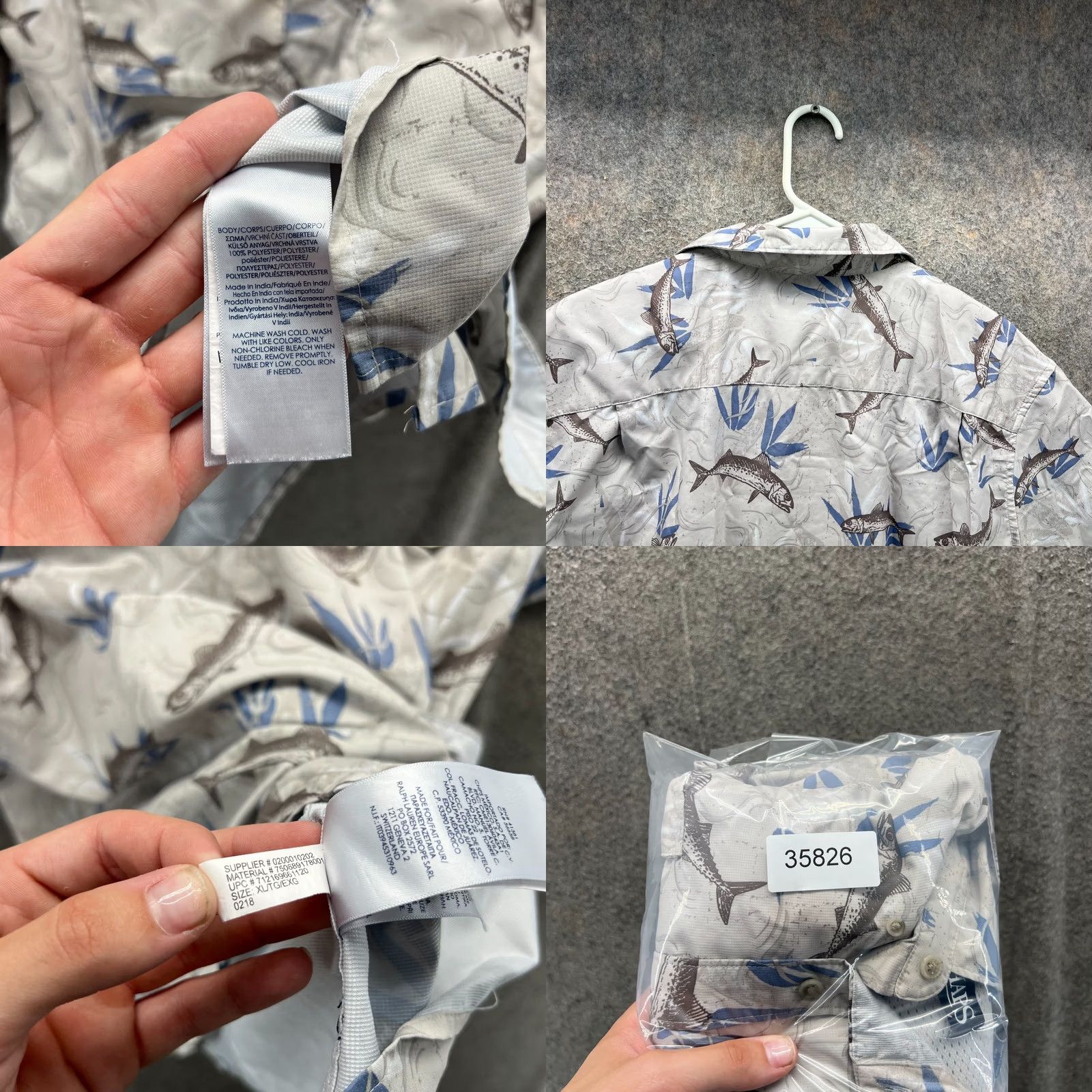 Vintage Champs Shirt Mens XL White Button Down Bass Fishing Hawaiian Outdoors AOP Vintage Size US XL / EU 56 / 4 - 8 Thumbnail