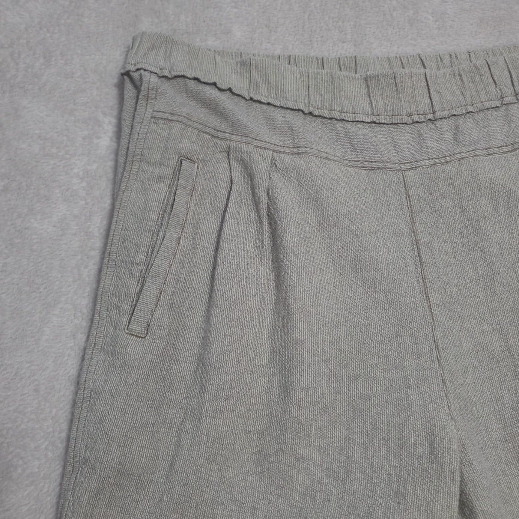 Anthropologie Anthropologie Womens Pants S Gray Pull On Ankle Crop High Waist Cotton Size 28" / US 6 / IT 42 - 4 Thumbnail
