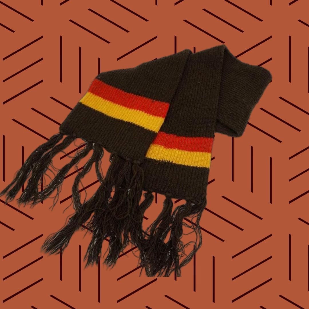 Vintage VINTAGE Striped Acrylic Winter Scarf 1970's Size ONE SIZE - 1 Thumbnail