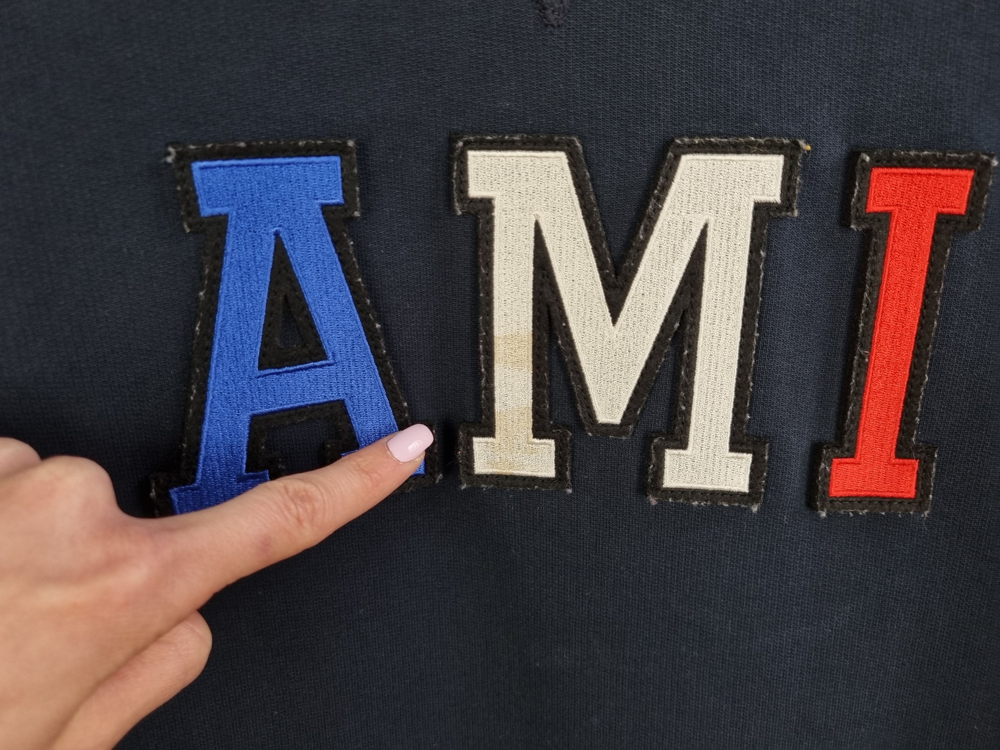 AMI AMI Spellout Embroidered Big Logo Sweatshirt Size S / US 4 / IT 40 - 5 Thumbnail