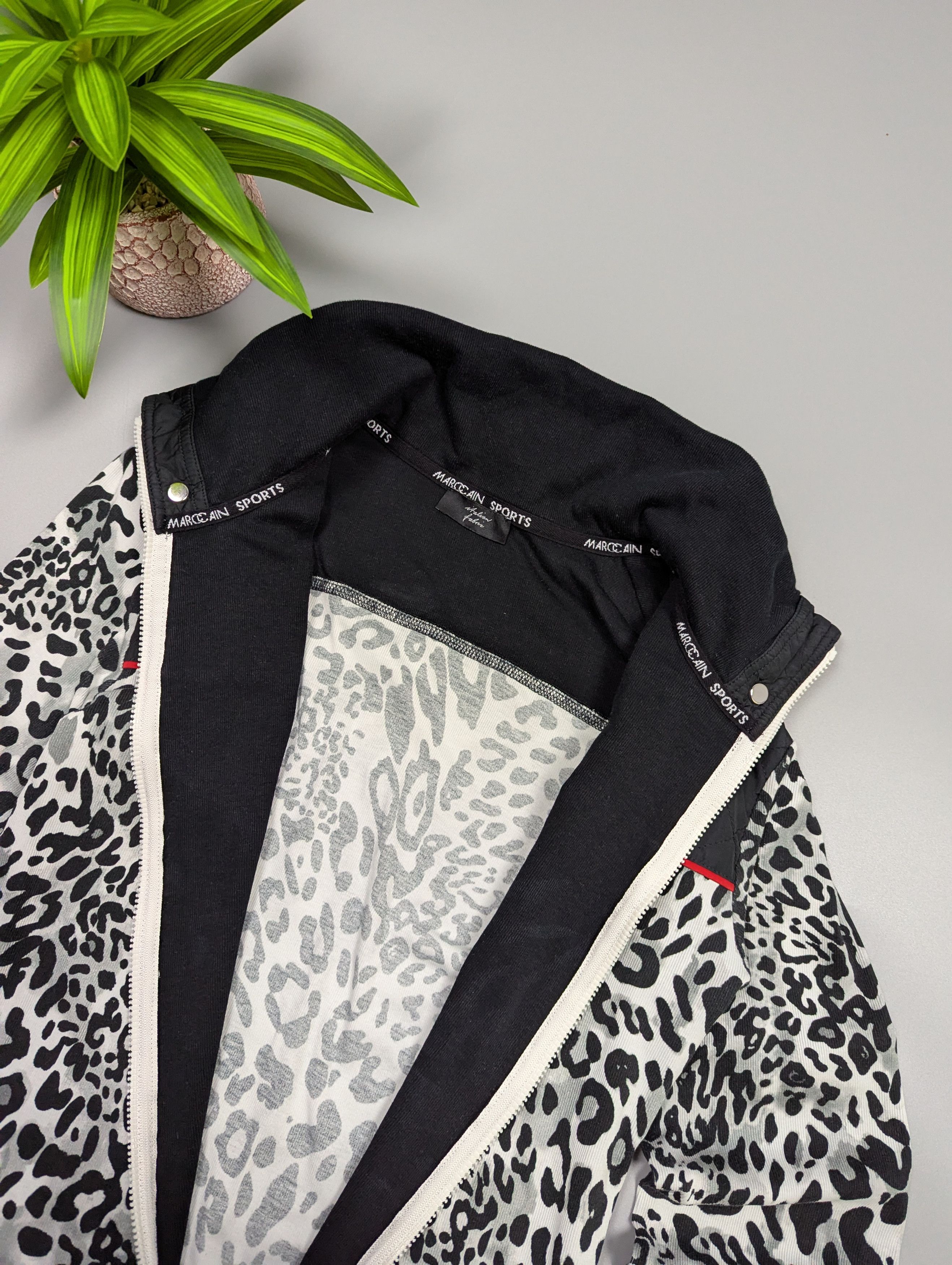 Other MARC CAIN Women’s Leopard Print Full Zip Jacket/Sweatshirt Size M / US 6-8 / IT 42-44 - 10 Thumbnail