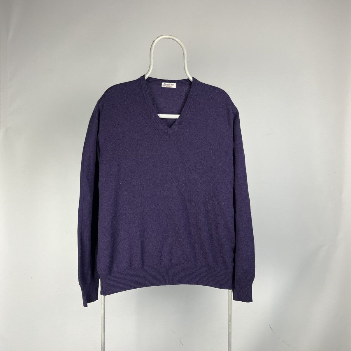 Gran Sasso Gran Sasso Merino ultrafine cashmere jumper v-neck size 54 Size US L / EU 52-54 / 3 - 1 Thumbnail