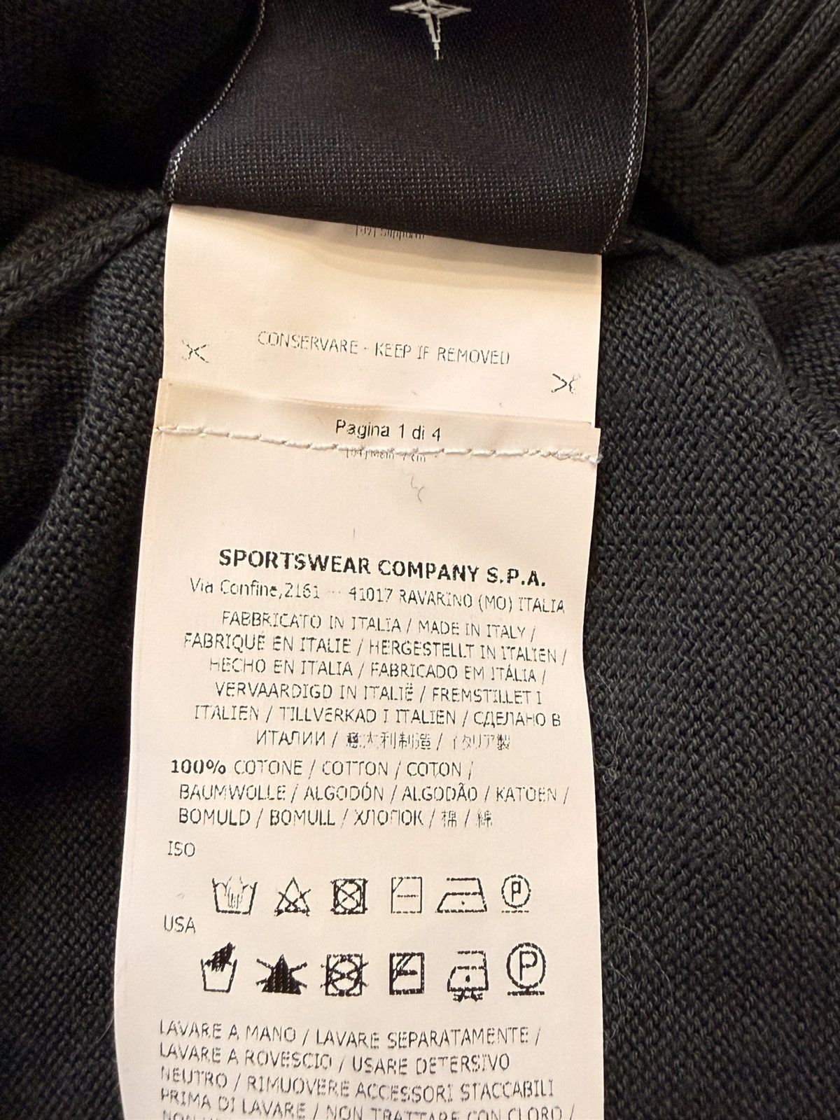 Stone Island Stone Island Quarter Button Mock Neck Jumper Charcoal S/M Size US S / EU 44-46 / 1 - 14 Thumbnail