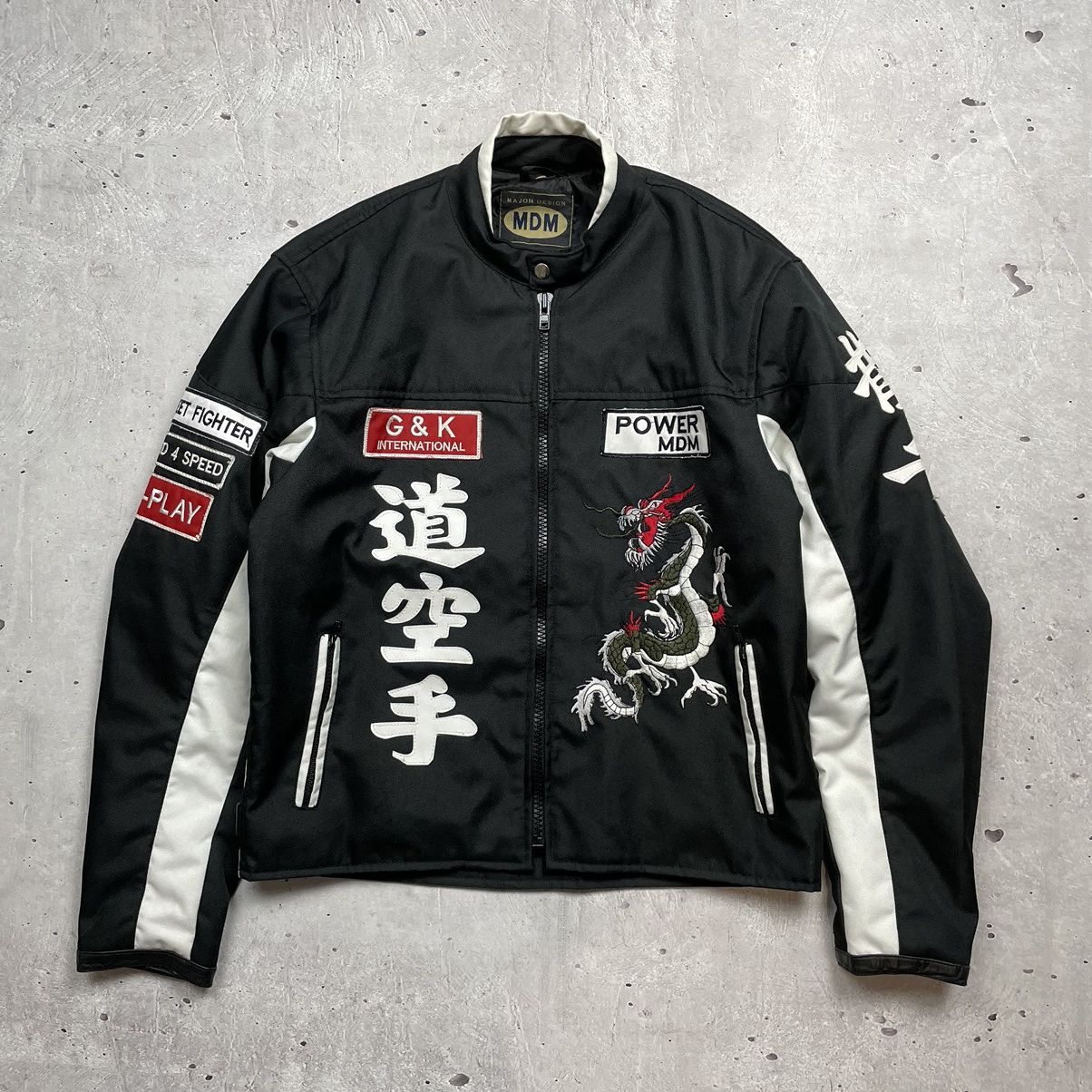 Japanese Brand × Vintage Vintage MDM Moto Jacket Racing Japanese Style Red Dragon Size US L / EU 52-54 / 3 - 1 Thumbnail