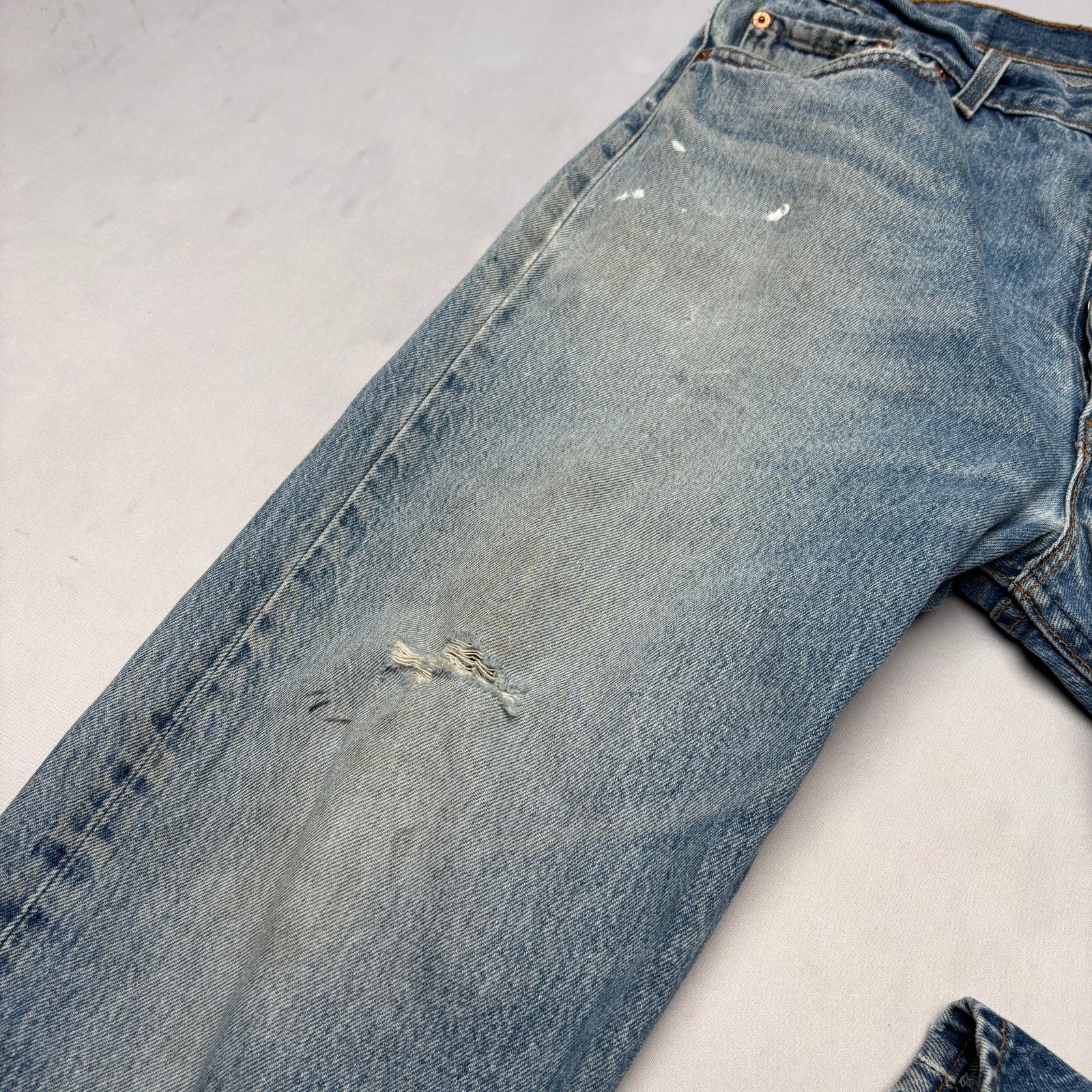 Levi's × Vintage VTG 90s Levi's 501 XX Made in USA Straight Leg Jeans 40x34 Size US 34 / EU 50 - 14 Thumbnail
