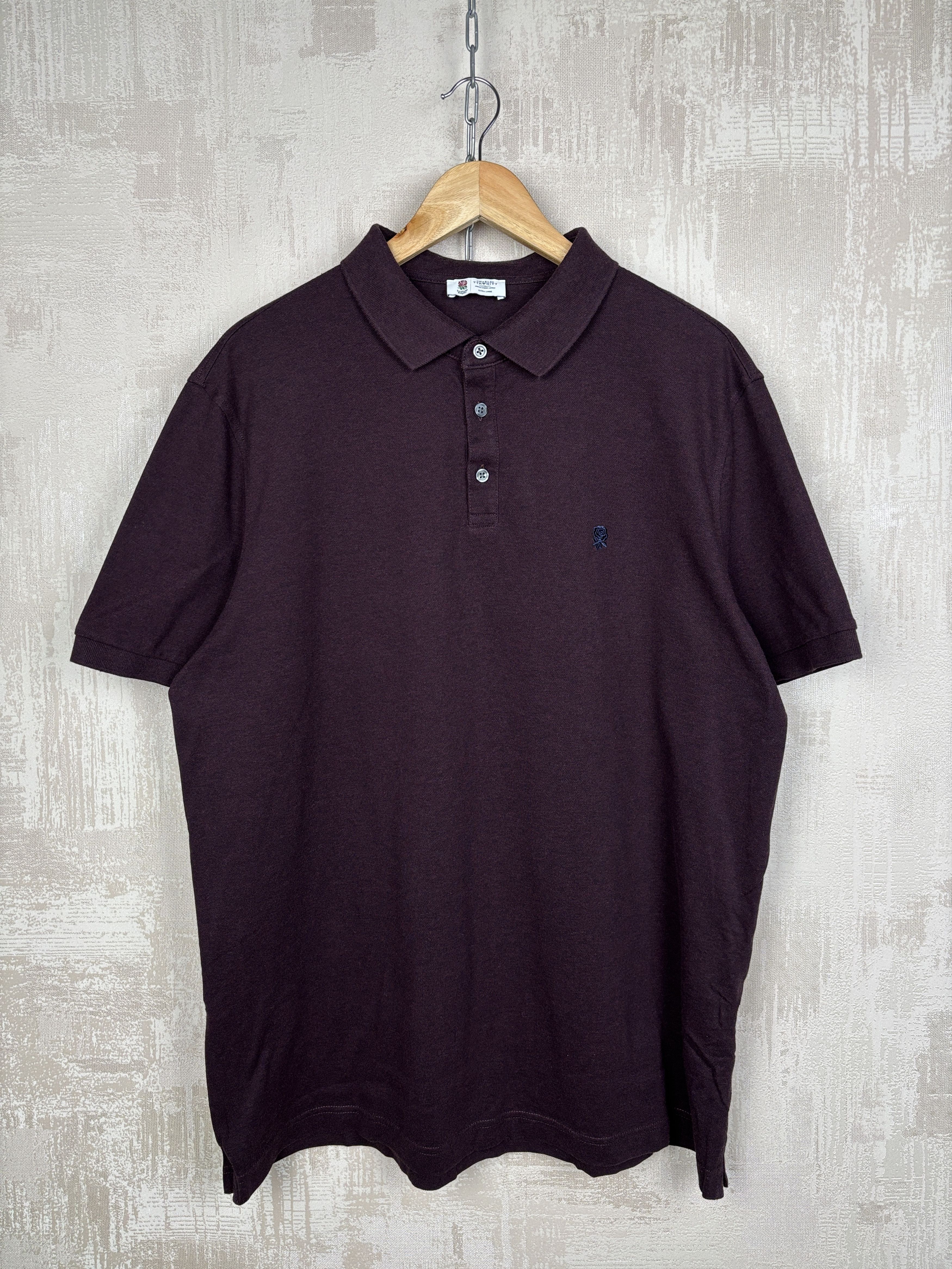 Charles Tyrwhitt Charles Tyrwhitt England Rugby Rose Logo Polo T-shirt Size US XL / EU 56 / 4 - 2 Thumbnail
