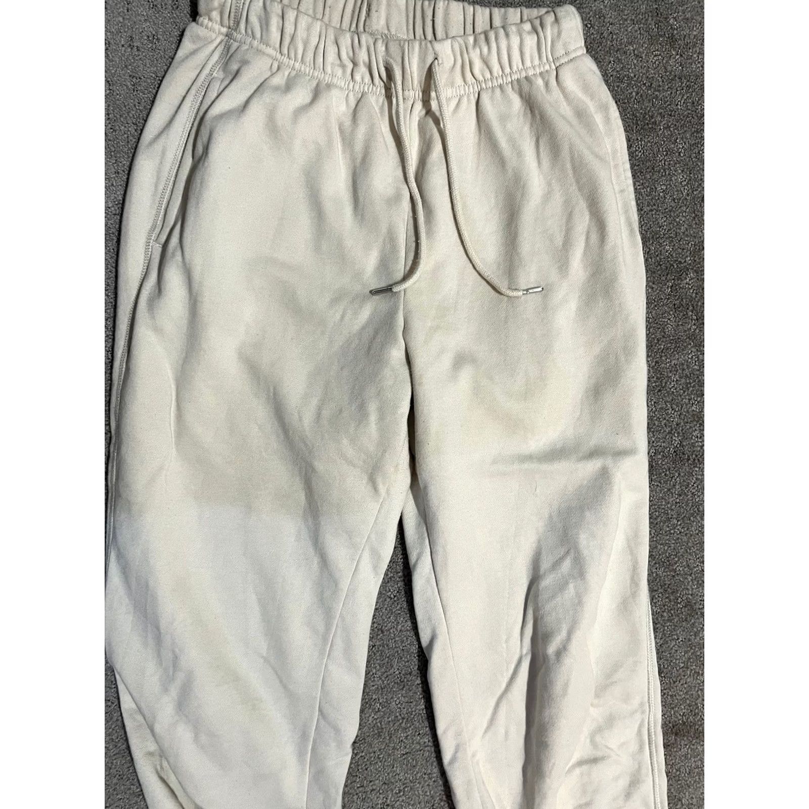 Old Navy Old Navy Cream Drawstring Pull-On Casual Athletic Women XS Jogger Pants Size 26" / US 2 / IT 38 - 2 Thumbnail