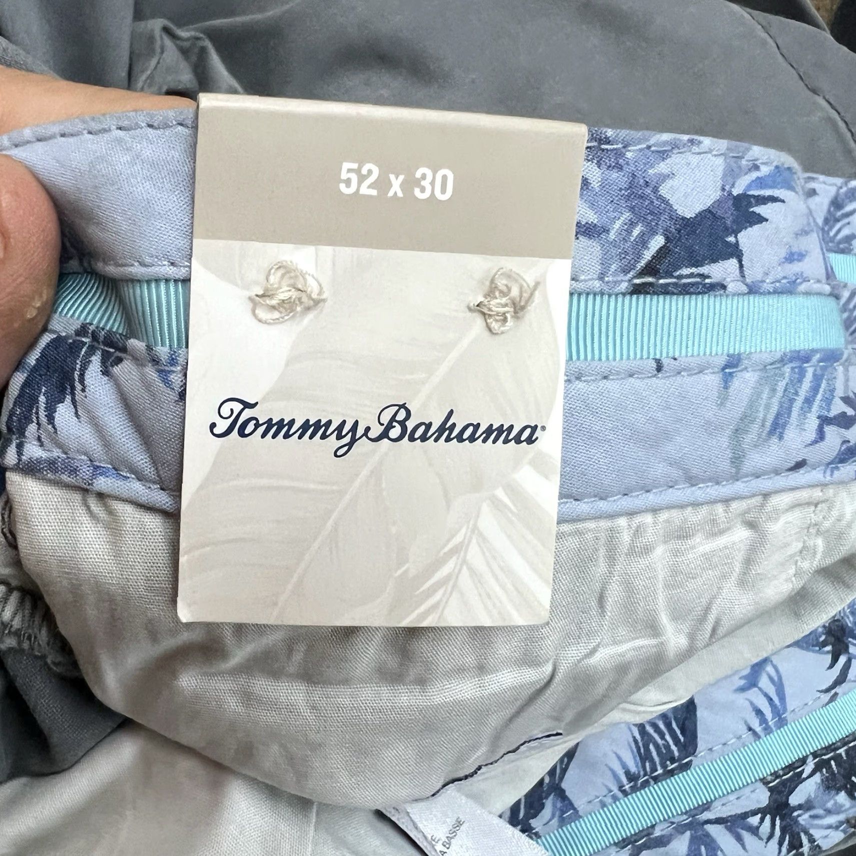 Tommy Bahama VINTAGE Tommy Bahama Boracay Pants Mens 52 Straight Leg Casual Cotton Spandex Gray 30 in Size US 36 / EU 52 - 7 Thumbnail