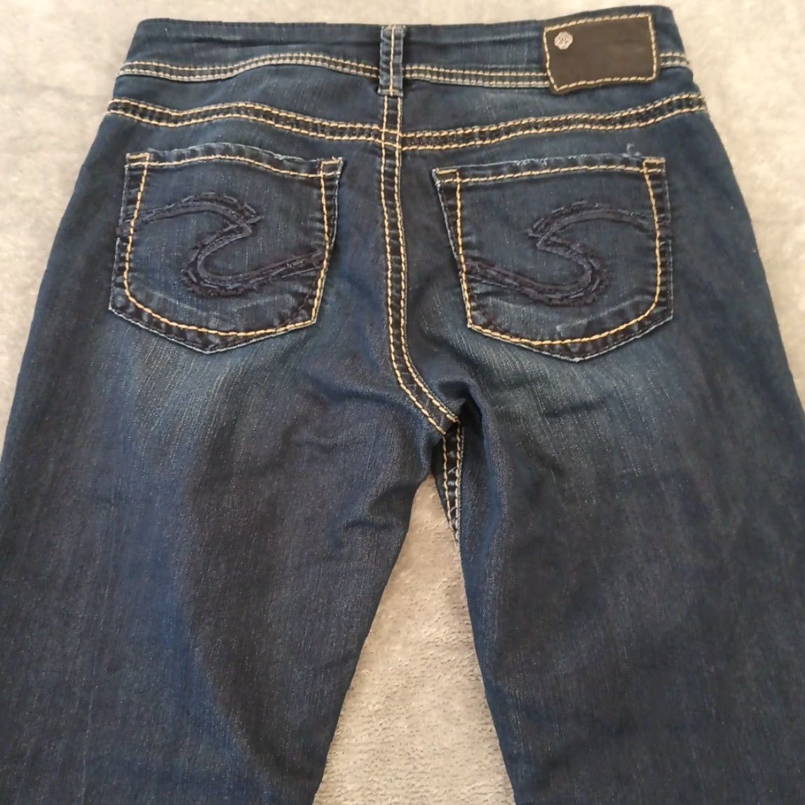 Silver Jeans Co. Silver Jeans Suki Capri Jeans Womens Size 27 Blue Dark Wash 28x26 Mid Rise Womens Jeans Capris 5-Pocket Denim Vintage No Size 27" / US 4 / IT 40 - 7 Thumbnail