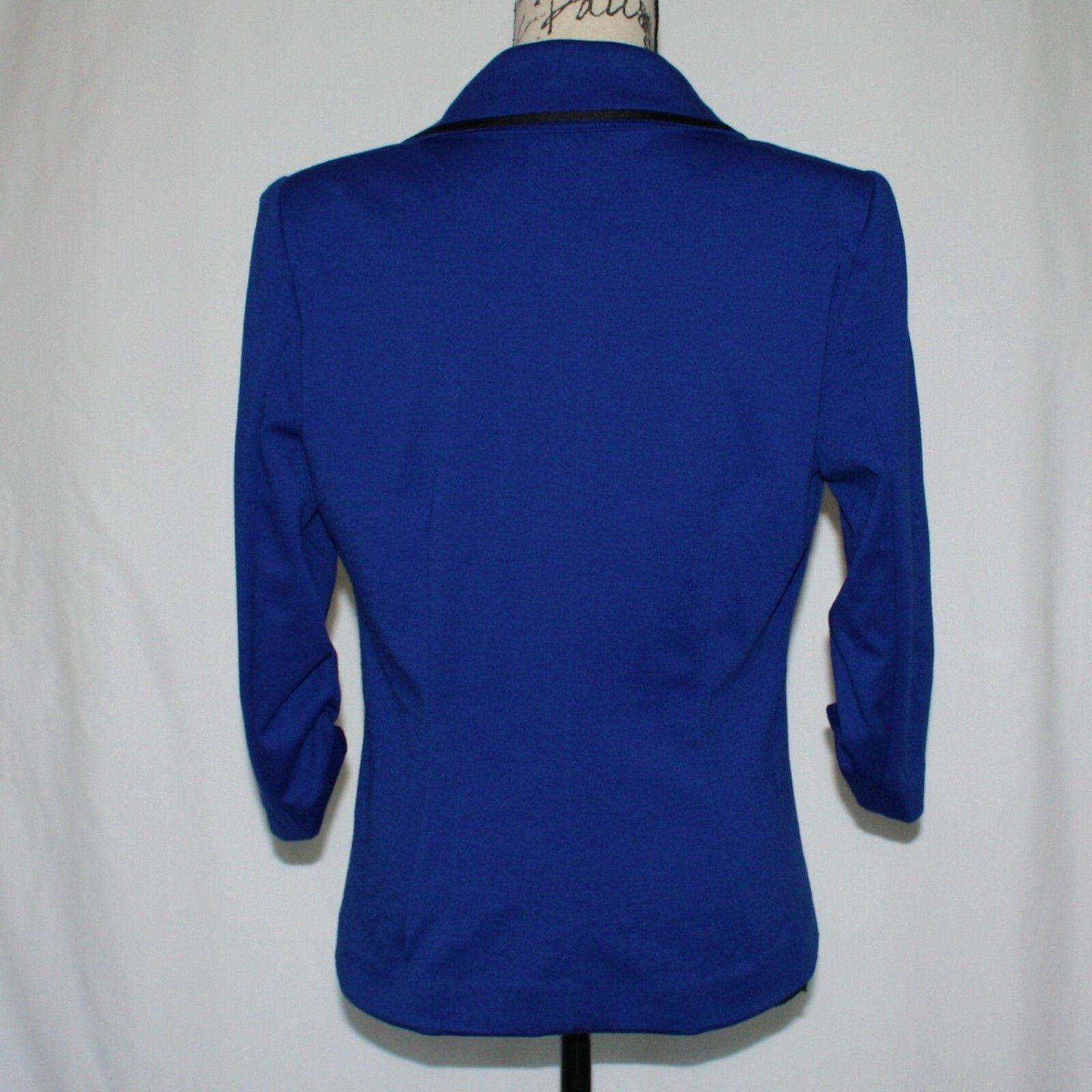 Laundry by Shelli Segal Grosgrain Trim Ponte Jacket in Blue Color size 8 Size M / US 6-8 / IT 42-44 - 9 Thumbnail