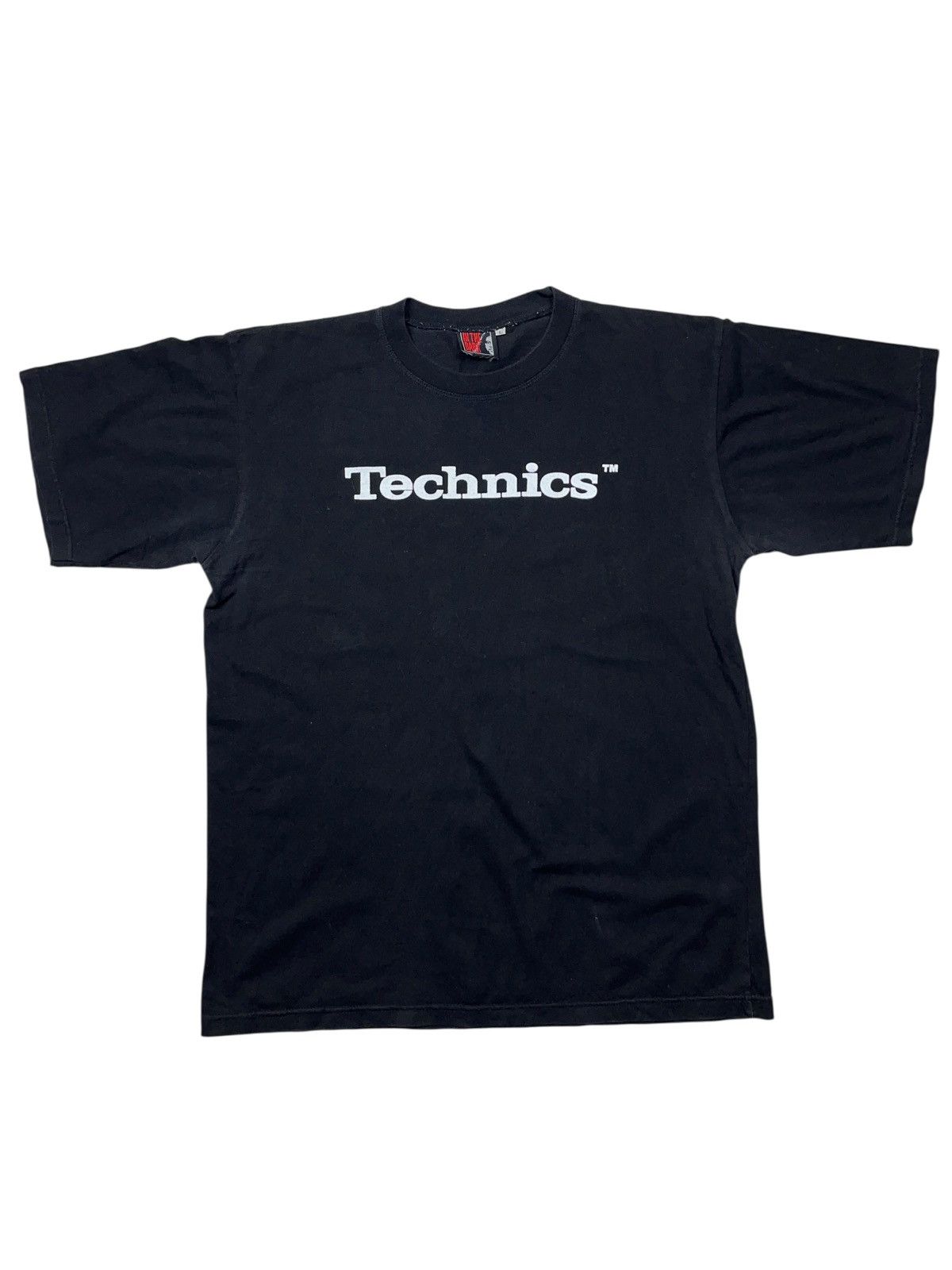 Vintage Vintage 90s Technics Iconic Spell Out T-shirt DJ Rave Rap Size US L / EU 52-54 / 3 - 1 Thumbnail