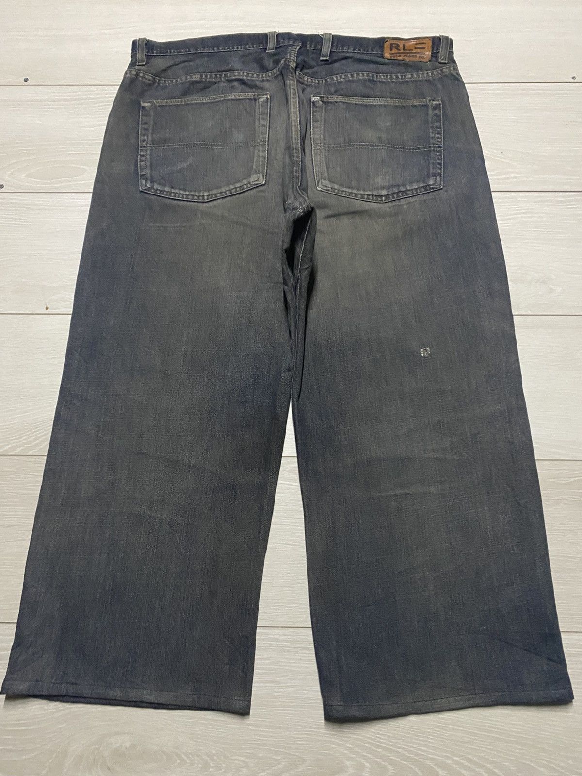 Polo Ralph Lauren W40 Polo Ralph Laurent Mud Wash Repair Baggy Jeans Size US 40 / EU 56 - 2 Thumbnail