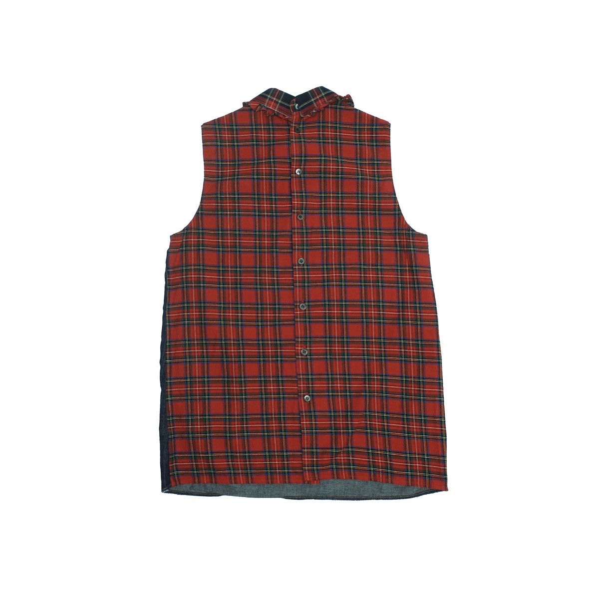 Miu Miu Miu Miu Sleeveless Plaid Denim Top Size M / US 6-8 / IT 42-44 - 2 Thumbnail