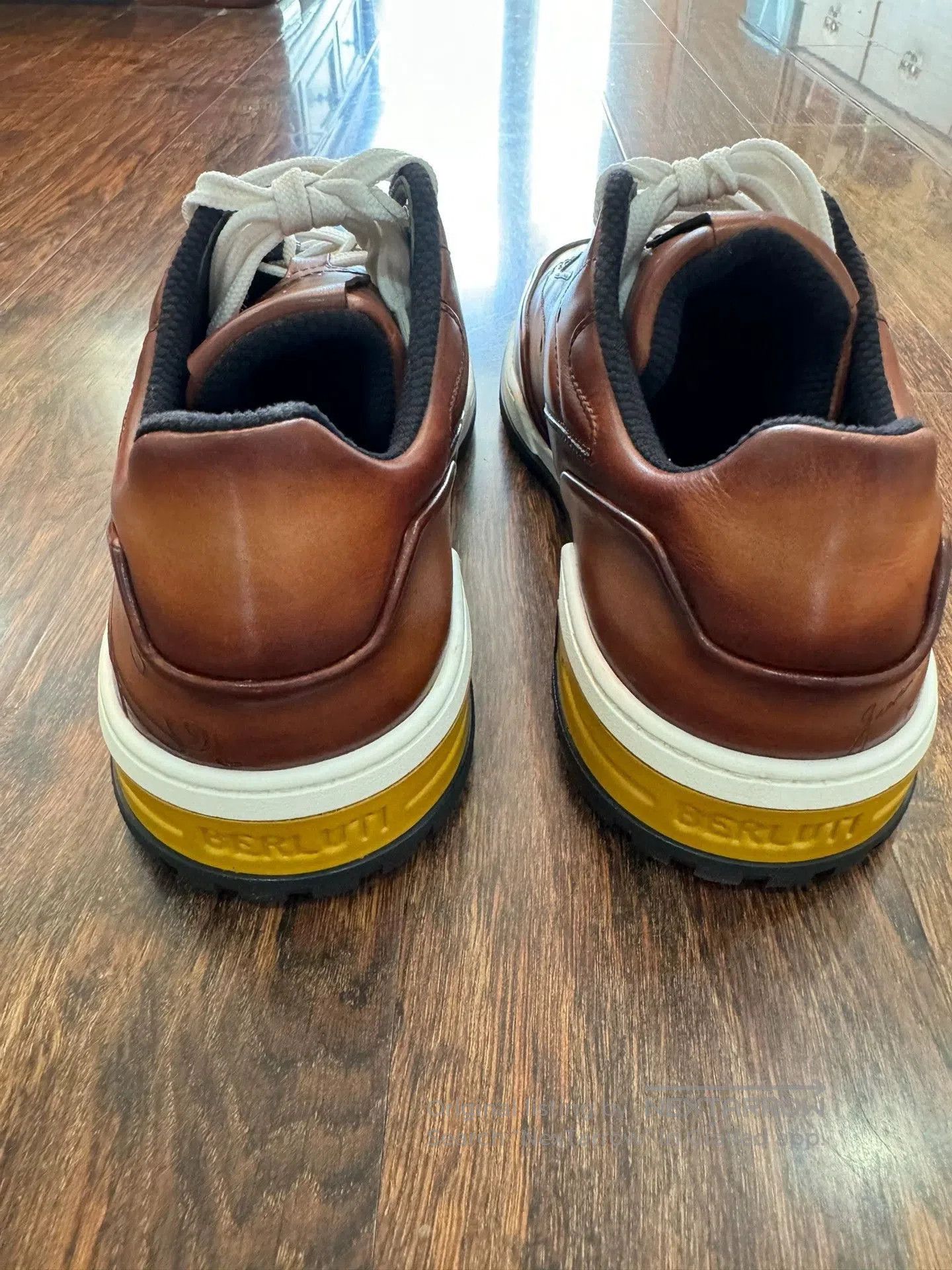 Berluti Brown Low-Top Leather Sneakers Size 7. Size US 7 / EU 40 - 5 Thumbnail