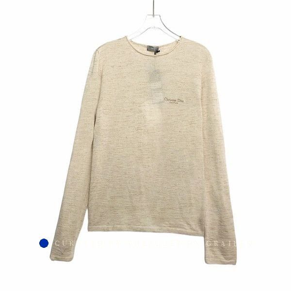 Dior Elegant Beige Knit Sweater Size US M / EU 48-50 / 2 - 1 Thumbnail