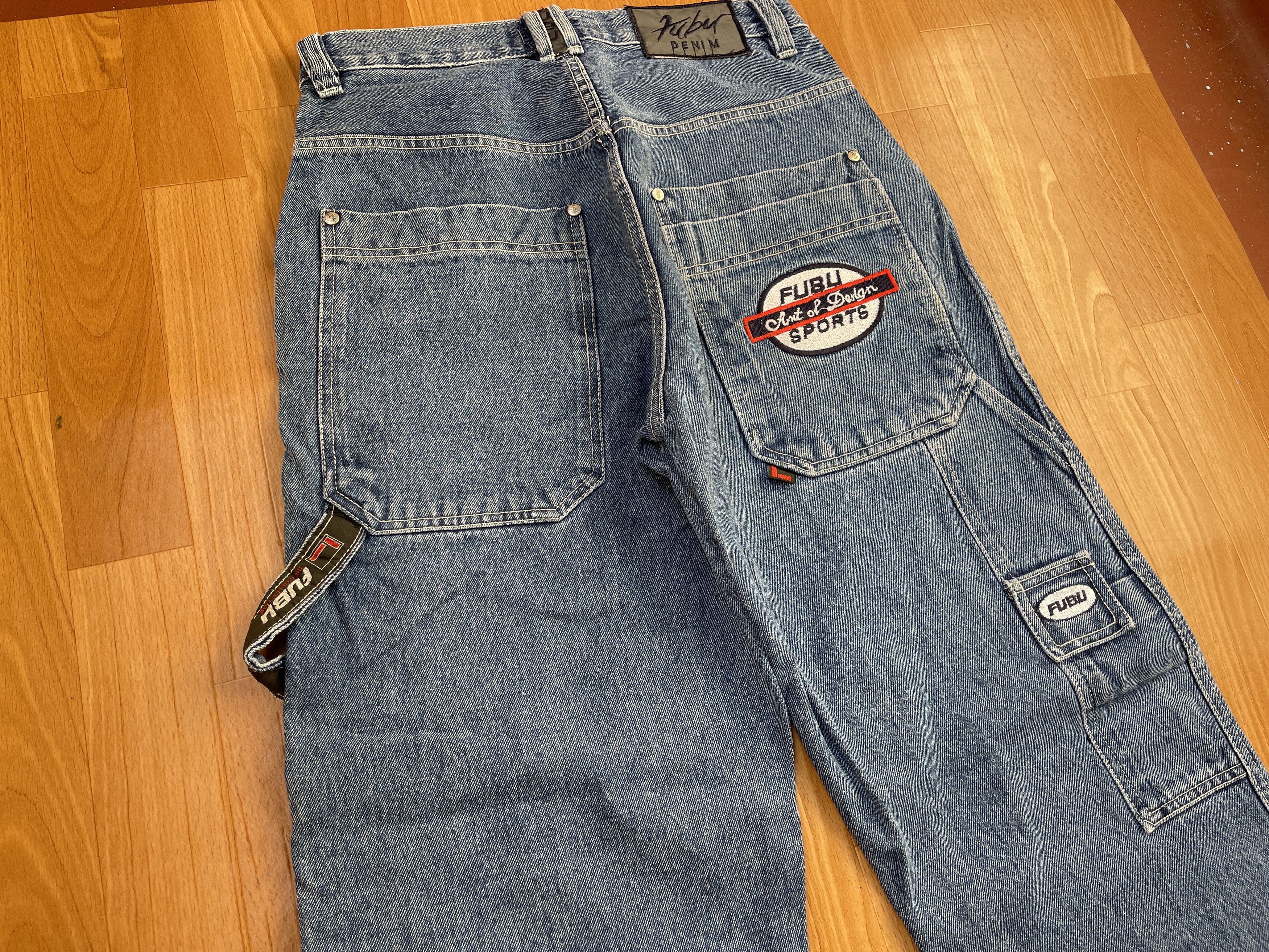 Fubu FUBU jeans, vintage baggy jeans, 90s hip hop skater Y2K 32 Size US 32 / EU 48 - 4 Thumbnail