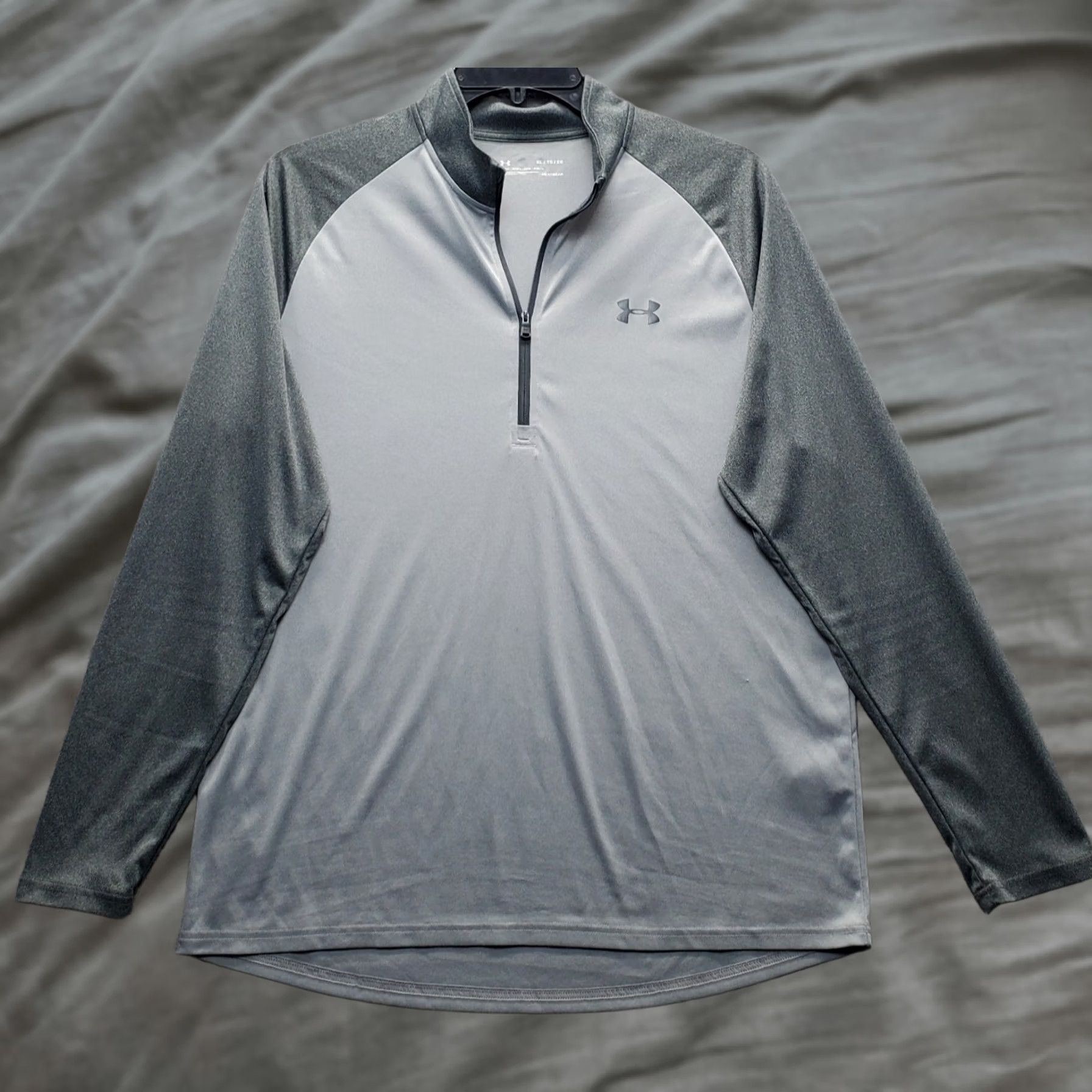 Under Armour Under Armour Velocity 2.0 1/4 Zip Pullover Mens XL Gray Loose Fit Performance Size US XL / EU 56 / 4 - 1 Thumbnail