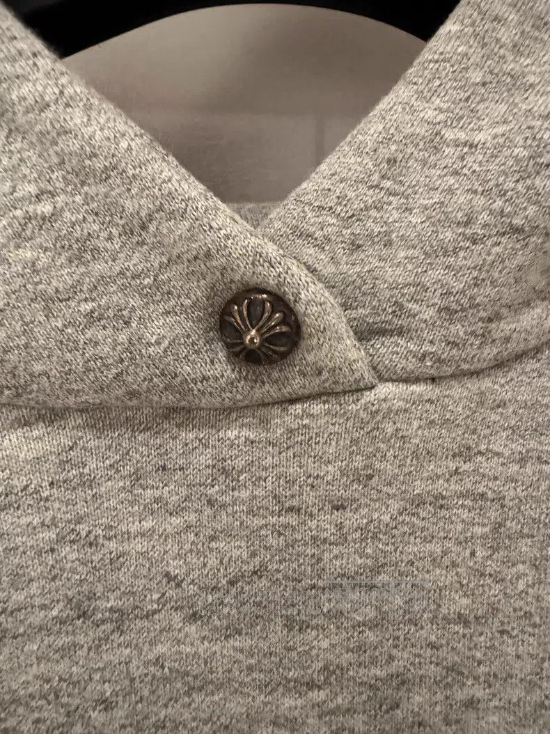 Chrome Hearts CHROME HEARTS Gray Leather Thirty Cross Silver Buckle Hood Size US S / EU 44-46 / 1 - 3 Thumbnail