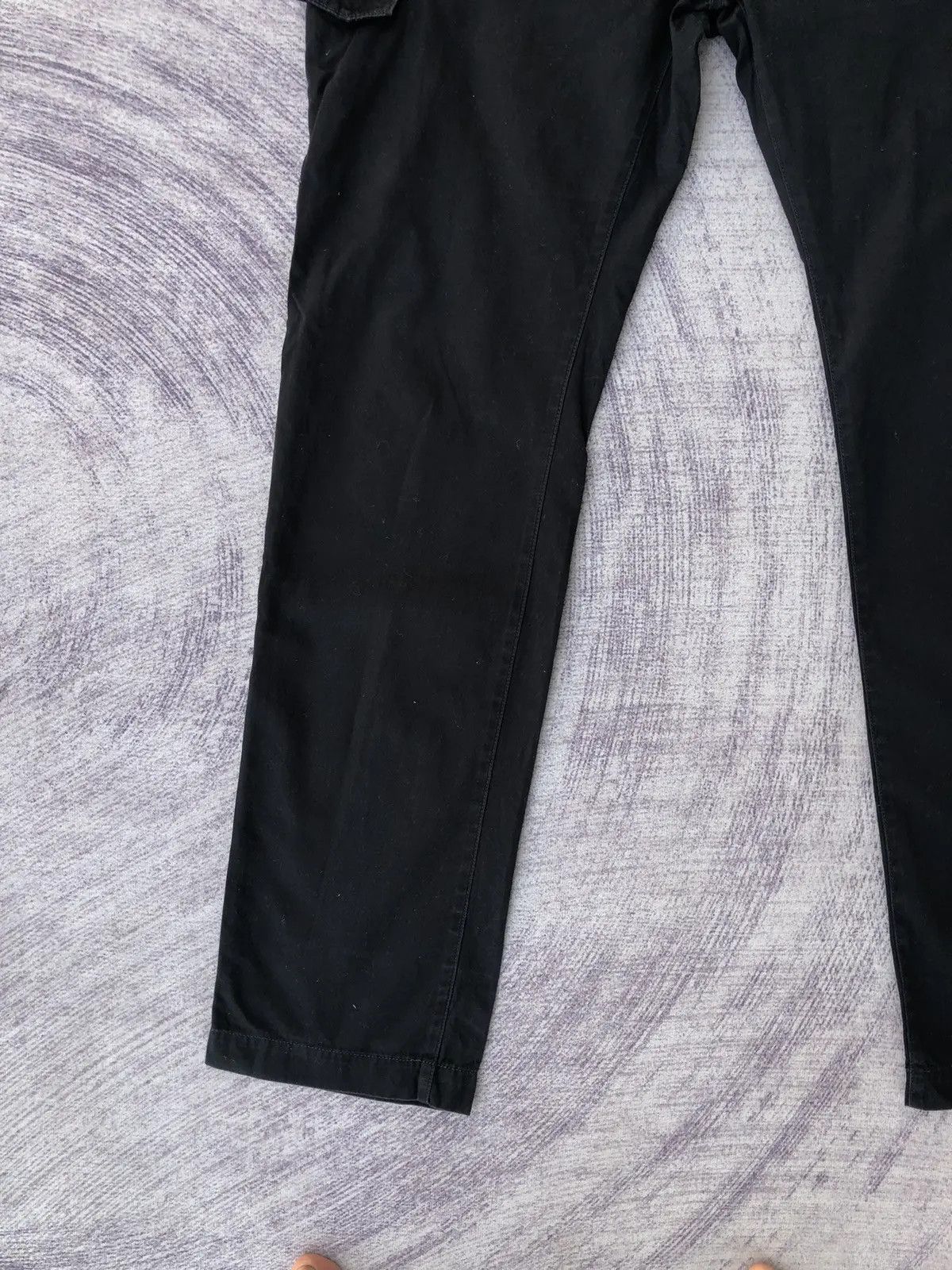 All Blacks Ikko black Cargo Trousers With 6 Pocket Workware Size US 33 - 3 Thumbnail
